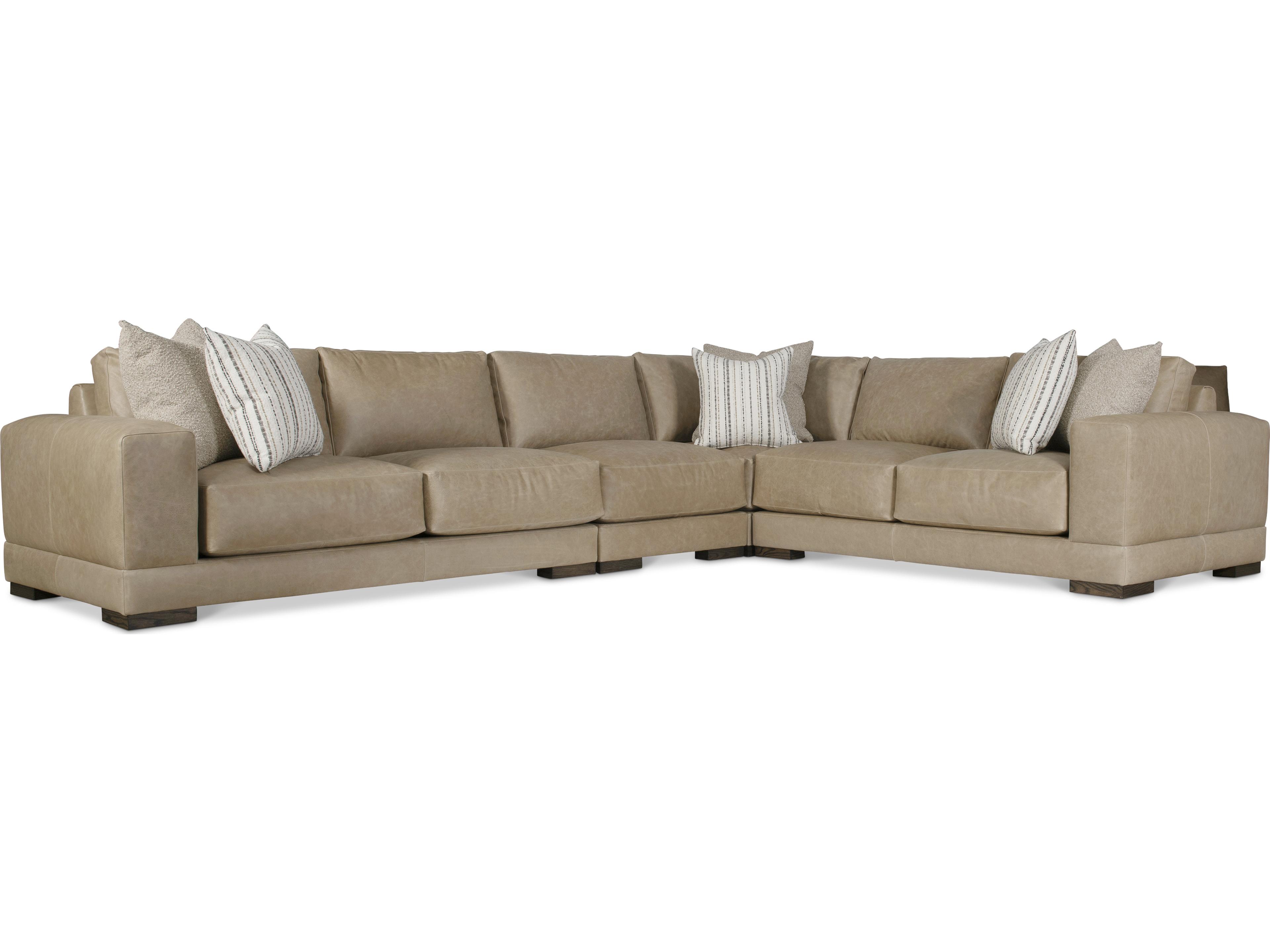 Bernhardt Lars Leather Sectional Sofa