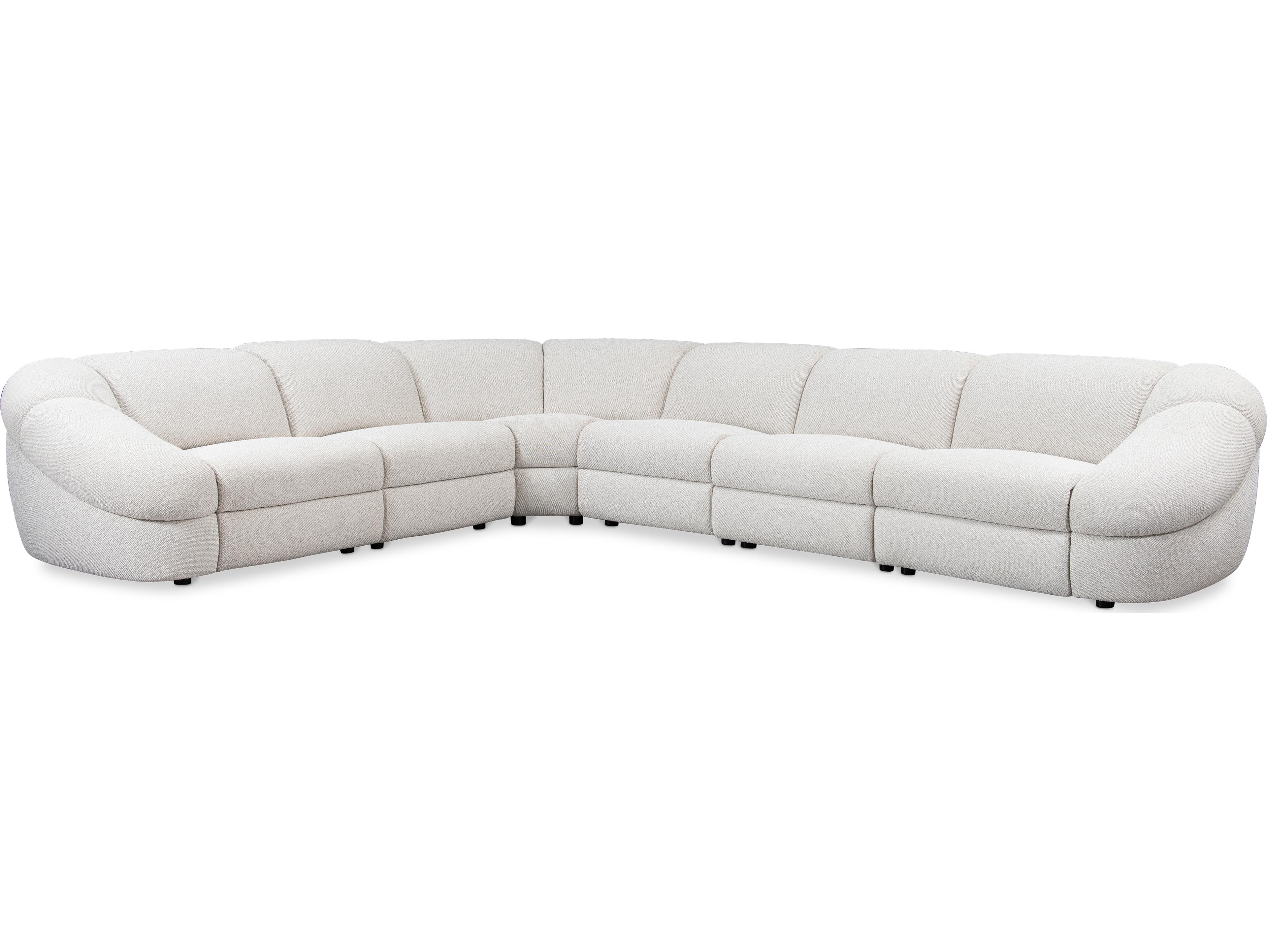 Bernhardt Massimo White Upholstered Sectional Sofa