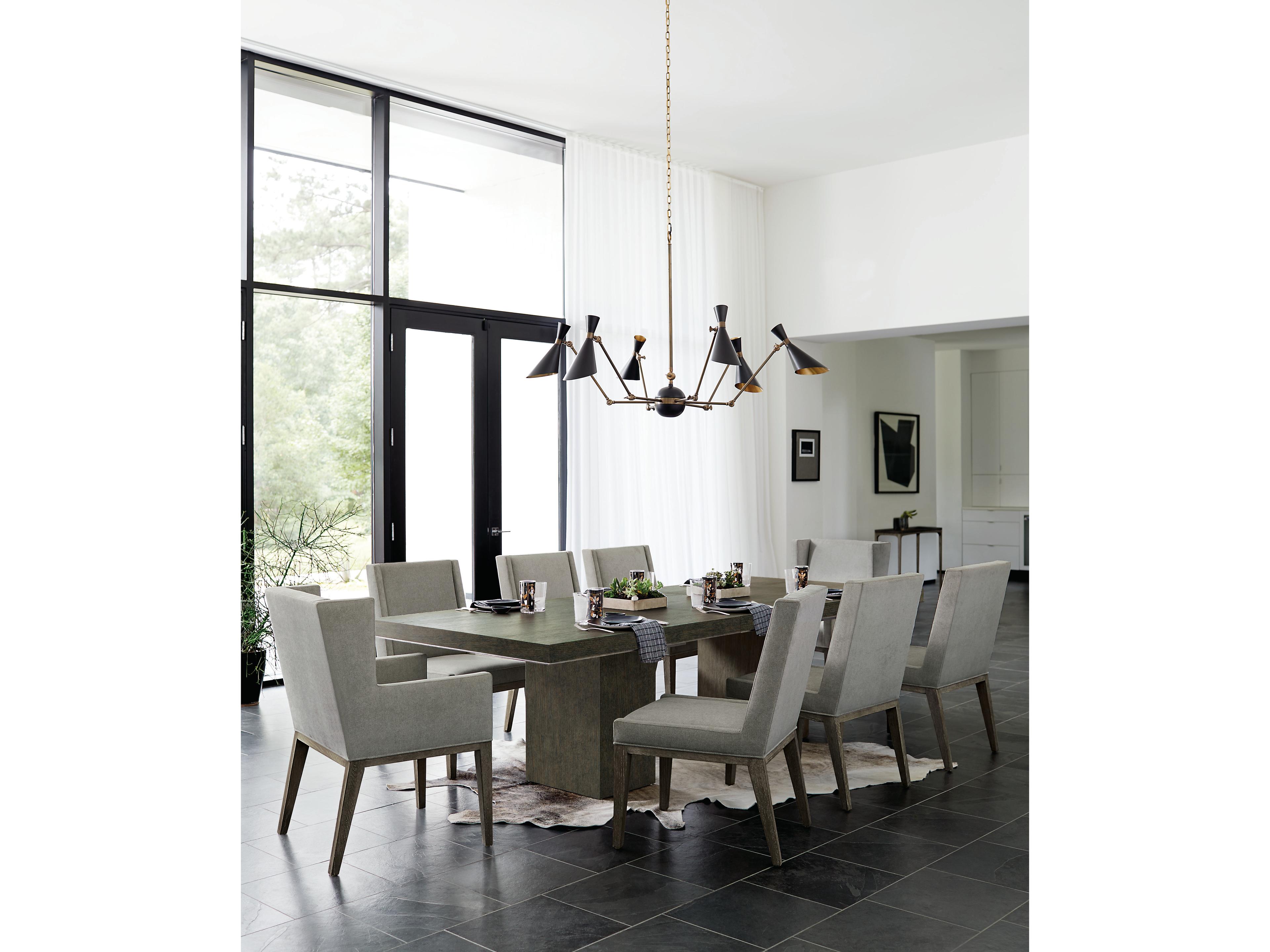 Bernhardt Linea Oak Wood Dining Room Set