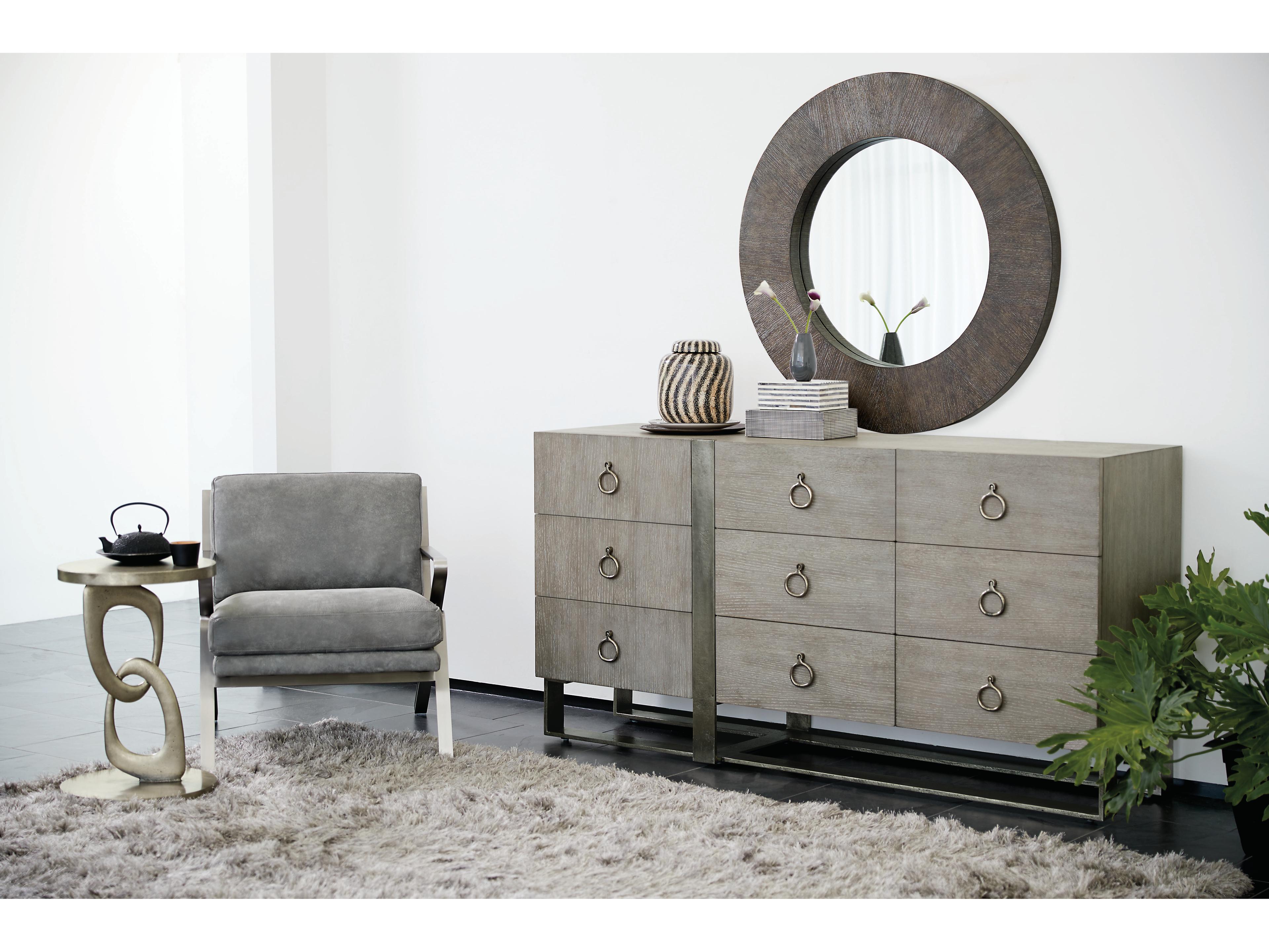 Bernhardt Linea Beige Oak Wood Dresser