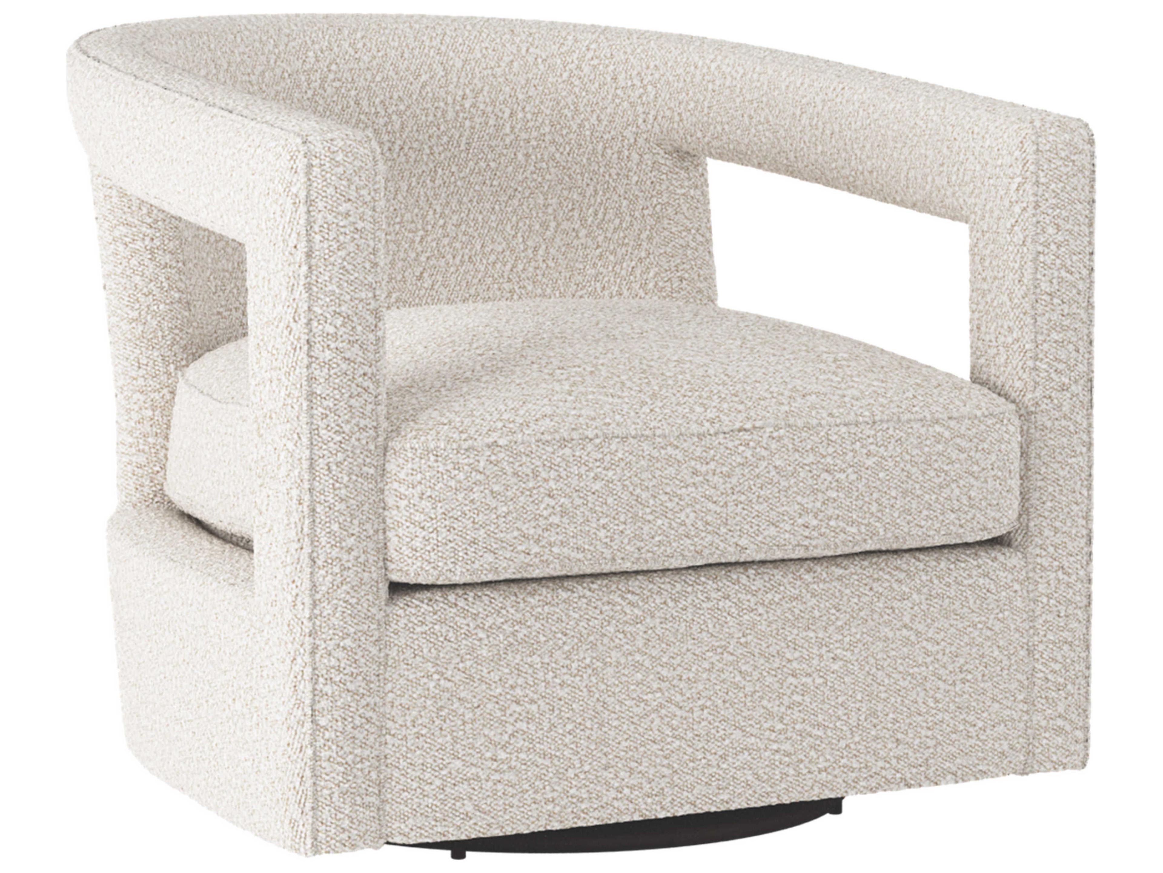 Bernhardt Alana Swivel Fabric Accent Chair