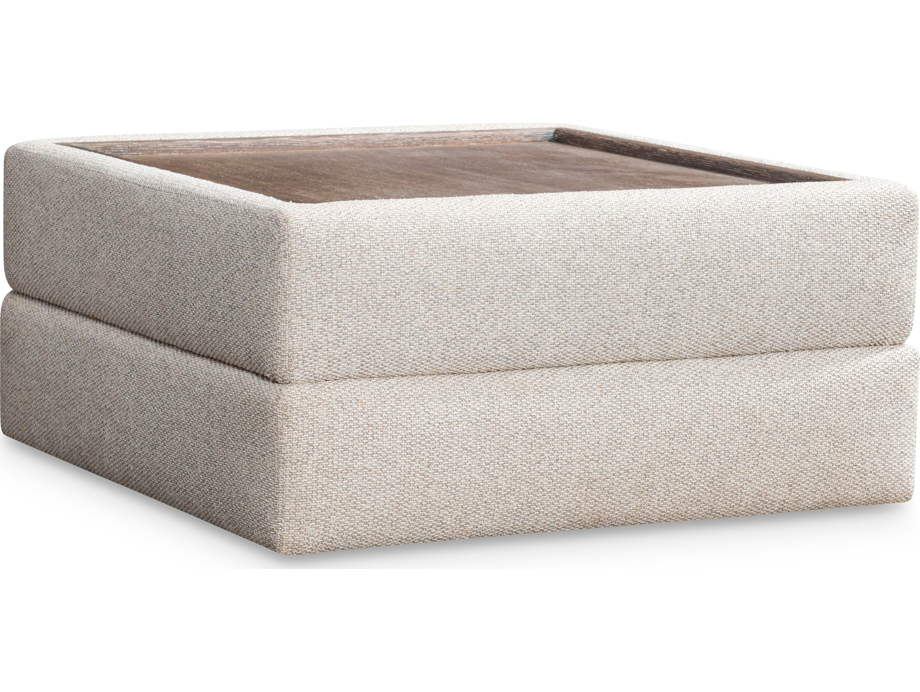 Bernhardt Vista Beige Upholstered Ottoman