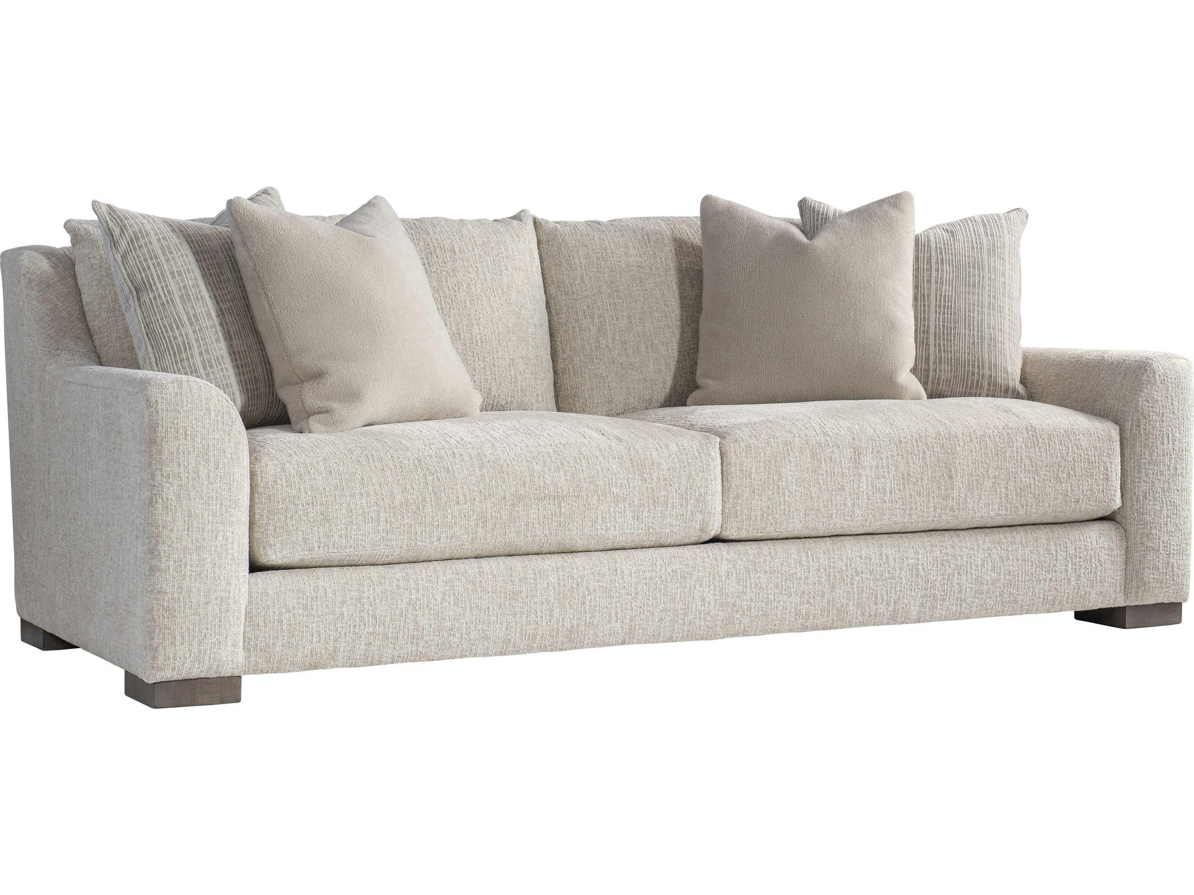 Bernhardt Plush Gabi Portobello Beige Upholstered Sofa