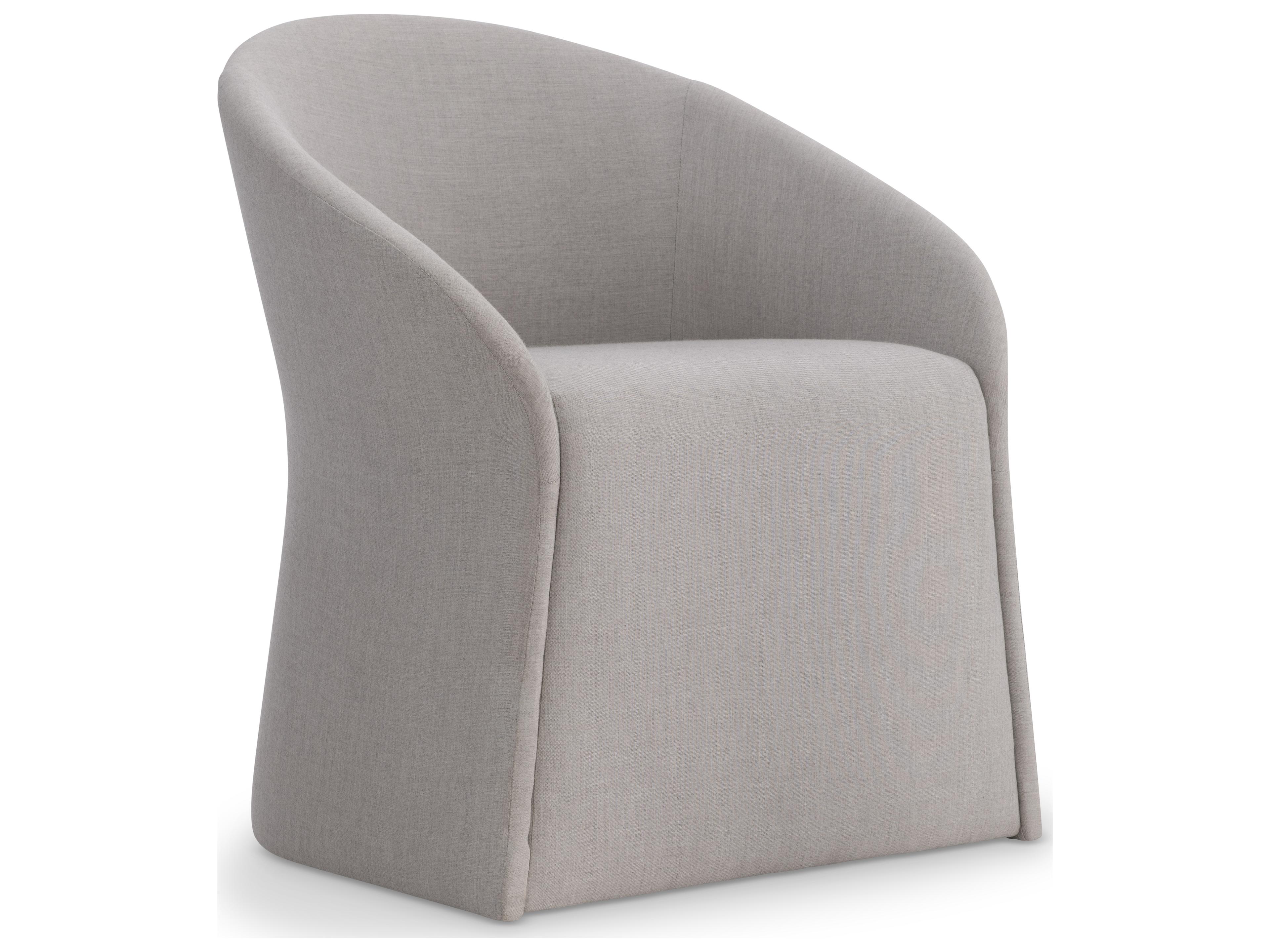 Bernhardt Arden Beige Upholstered Arm Dining Chair