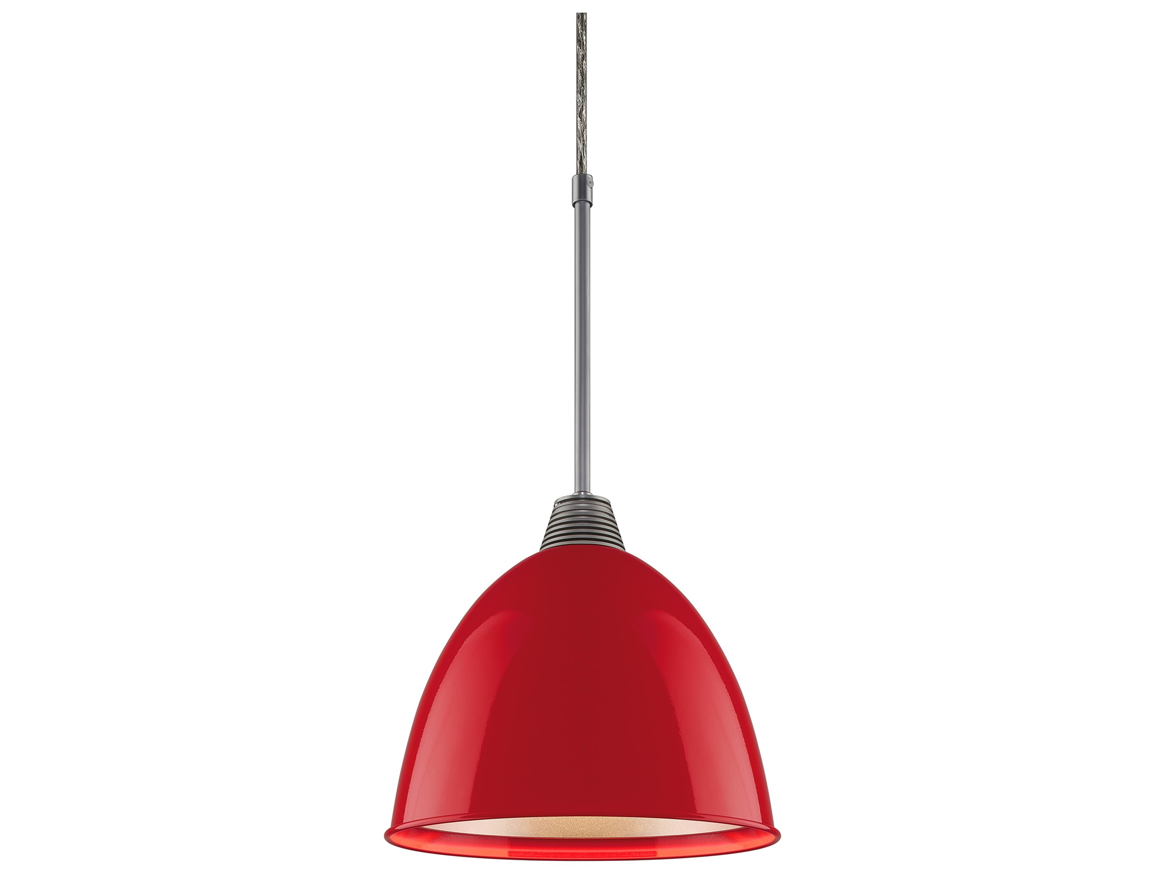 Bruck Lighting Classic 1-Light Red LED Bell Mini Pendant