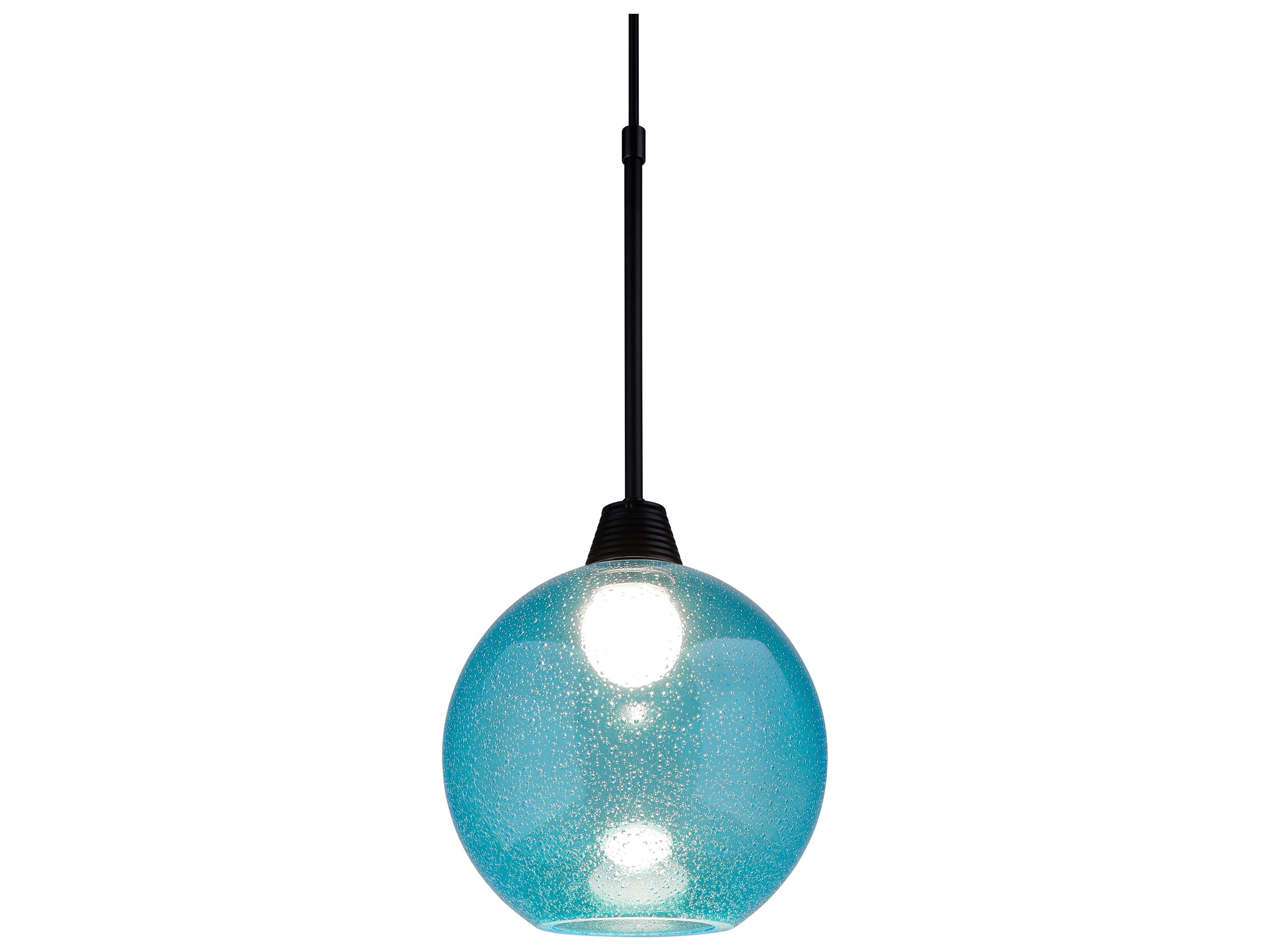 Bruck Lighting Bobo 1-Light Green Glass LED Globe Mini Pendant