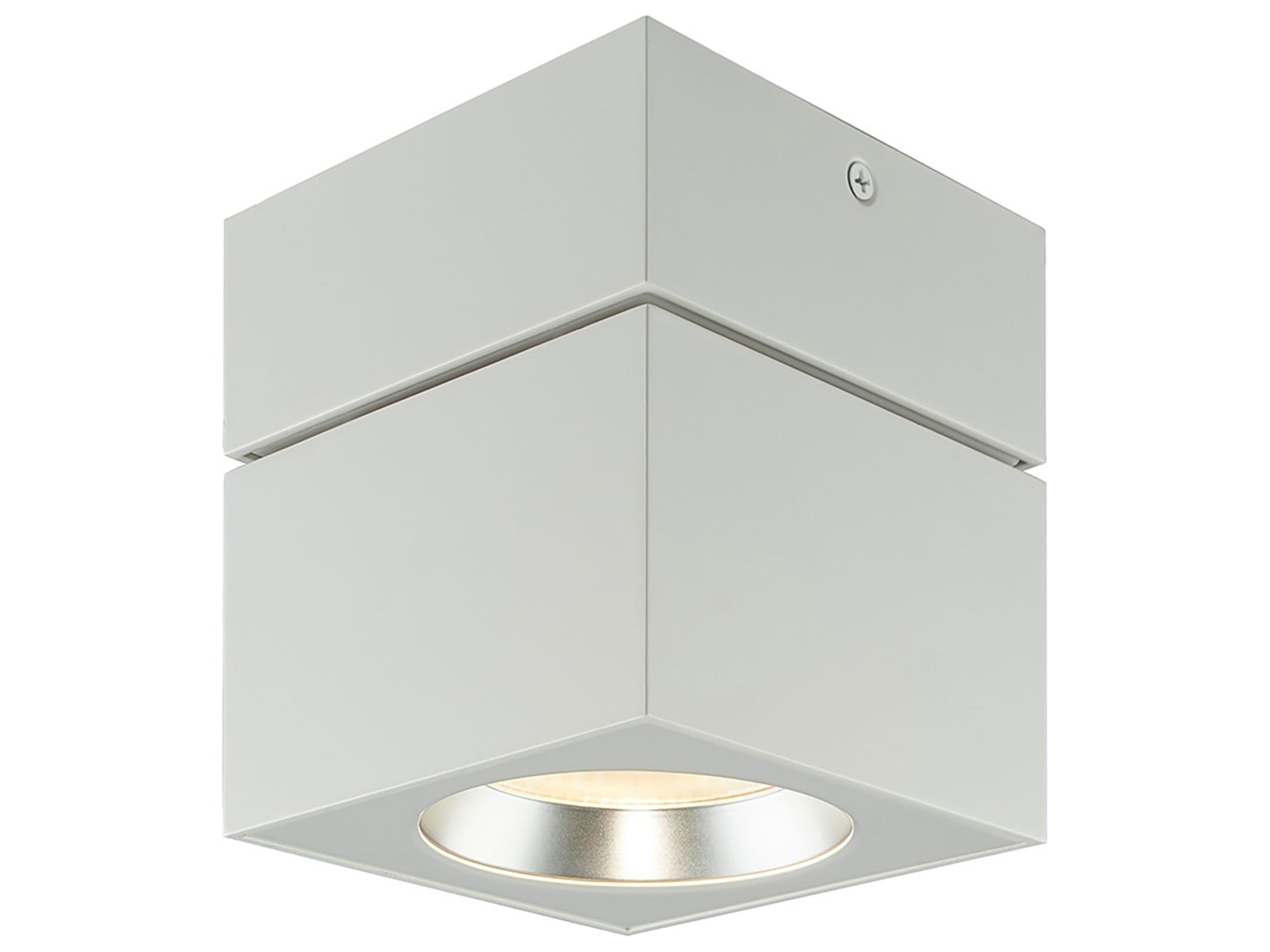 Bruck Lighting Surface Mount Square 1-Light White LED Flush