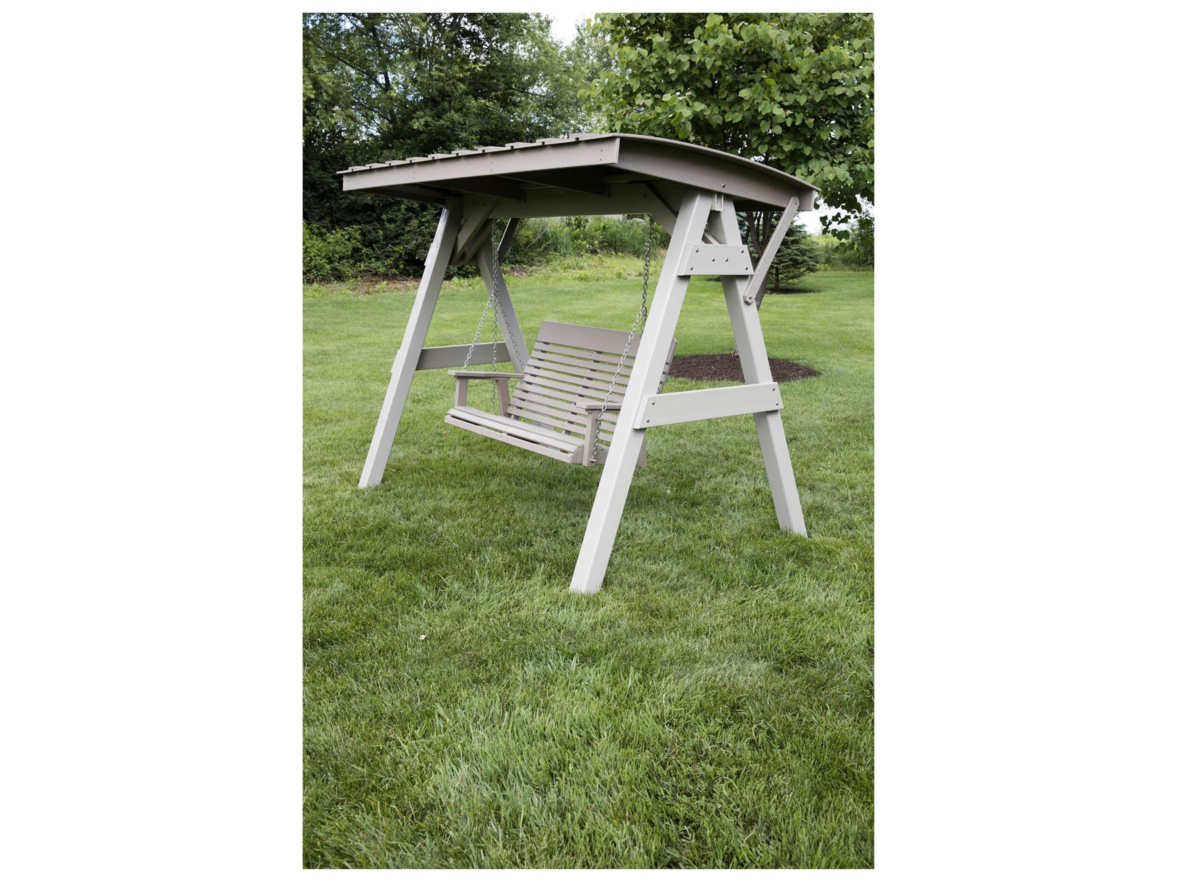 Berlin Gardens Arbors & A-frame Recycled Plastic Outdoor Swing