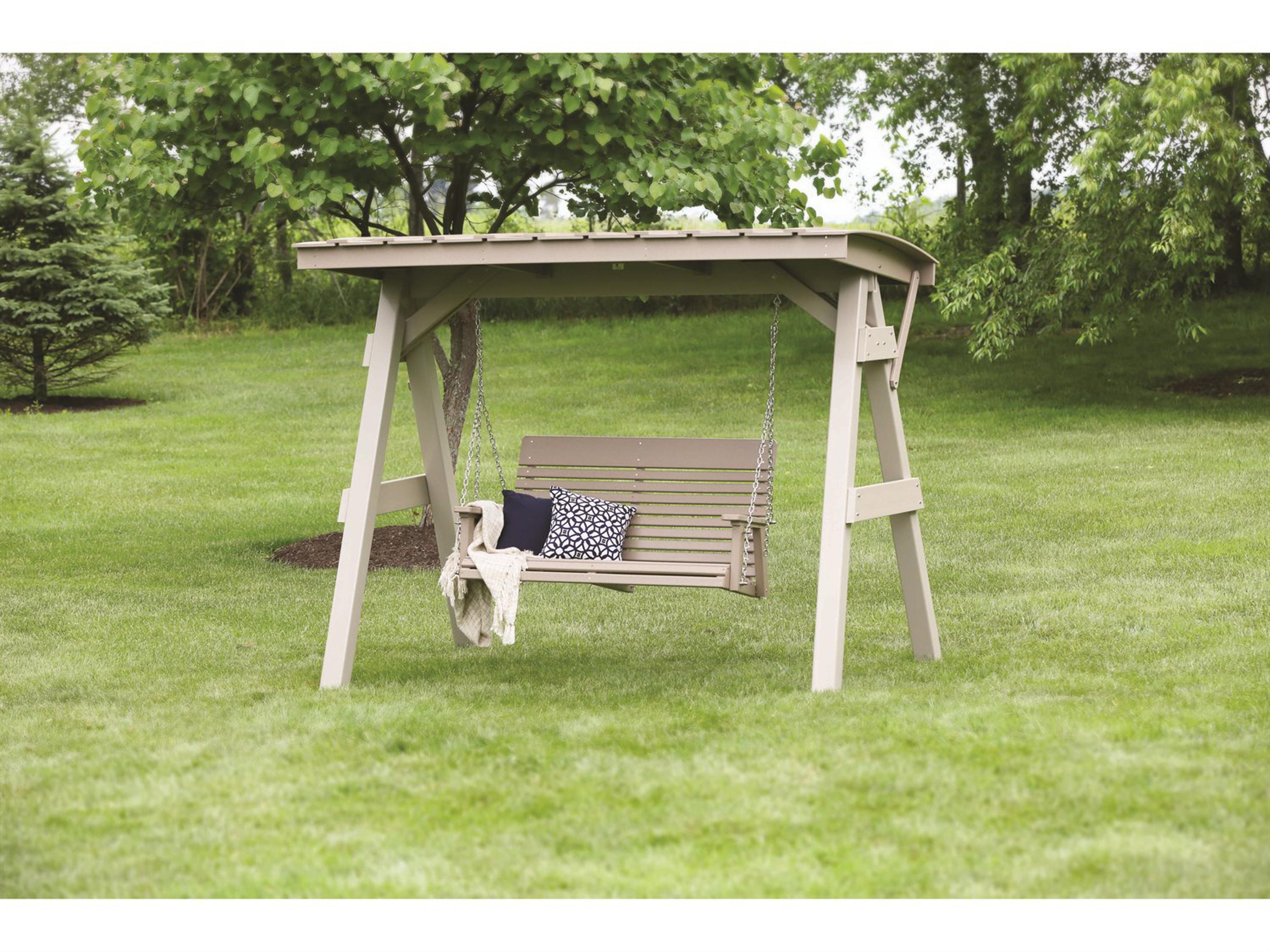 Berlin Gardens Arbors & A-frame Recycled Plastic Outdoor Lounge Set