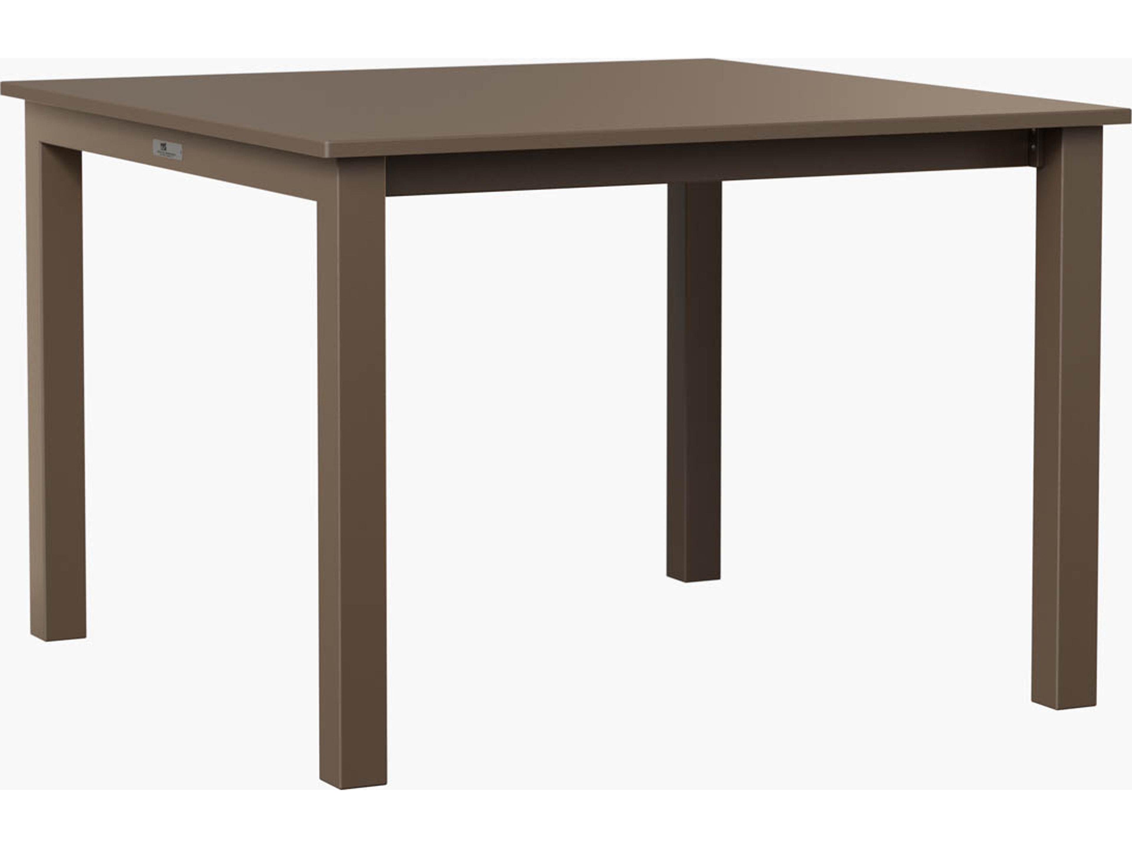 Berlin Gardens Berkley Recycled Plastic Square Outdoor Patio Dining Table