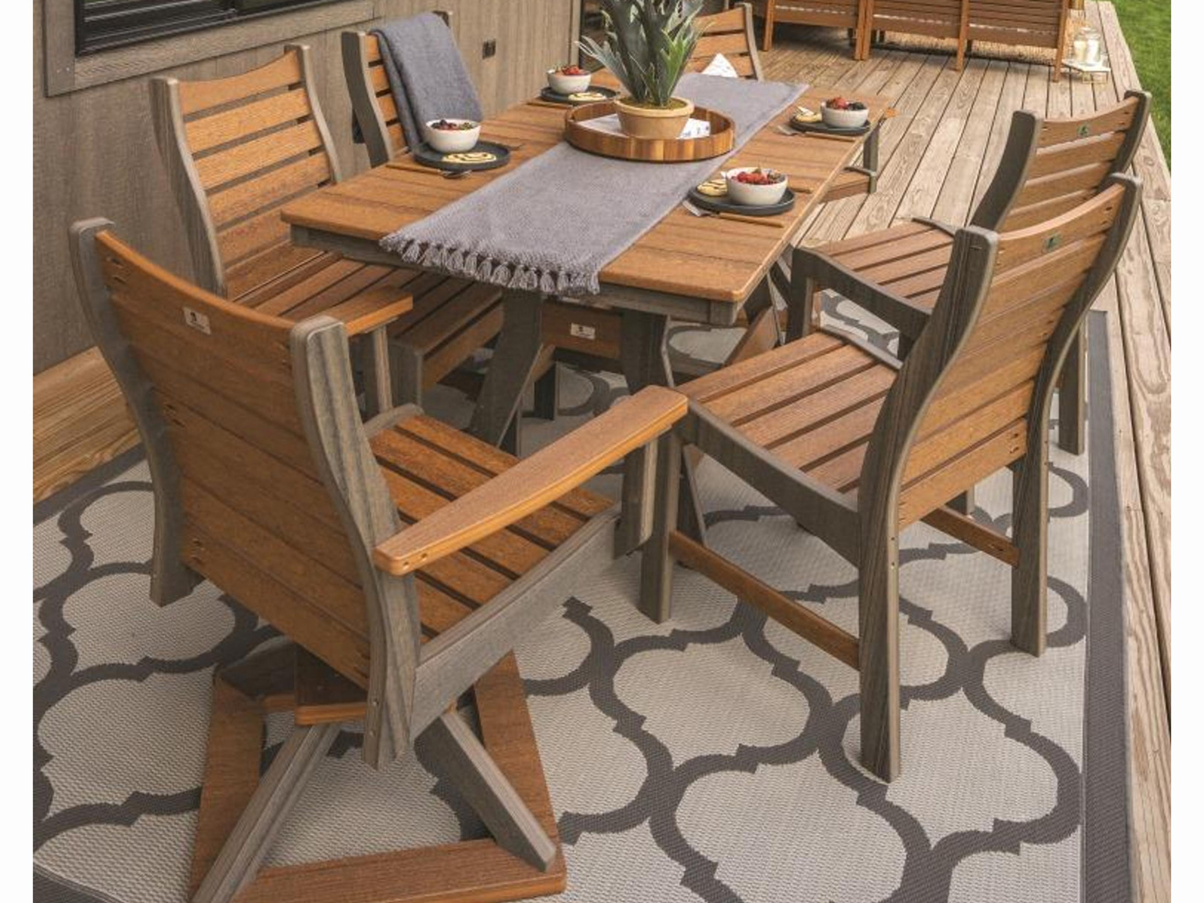 Berlin Gardens Bristol Recycled Plastic Outdoor Patio Dining Set