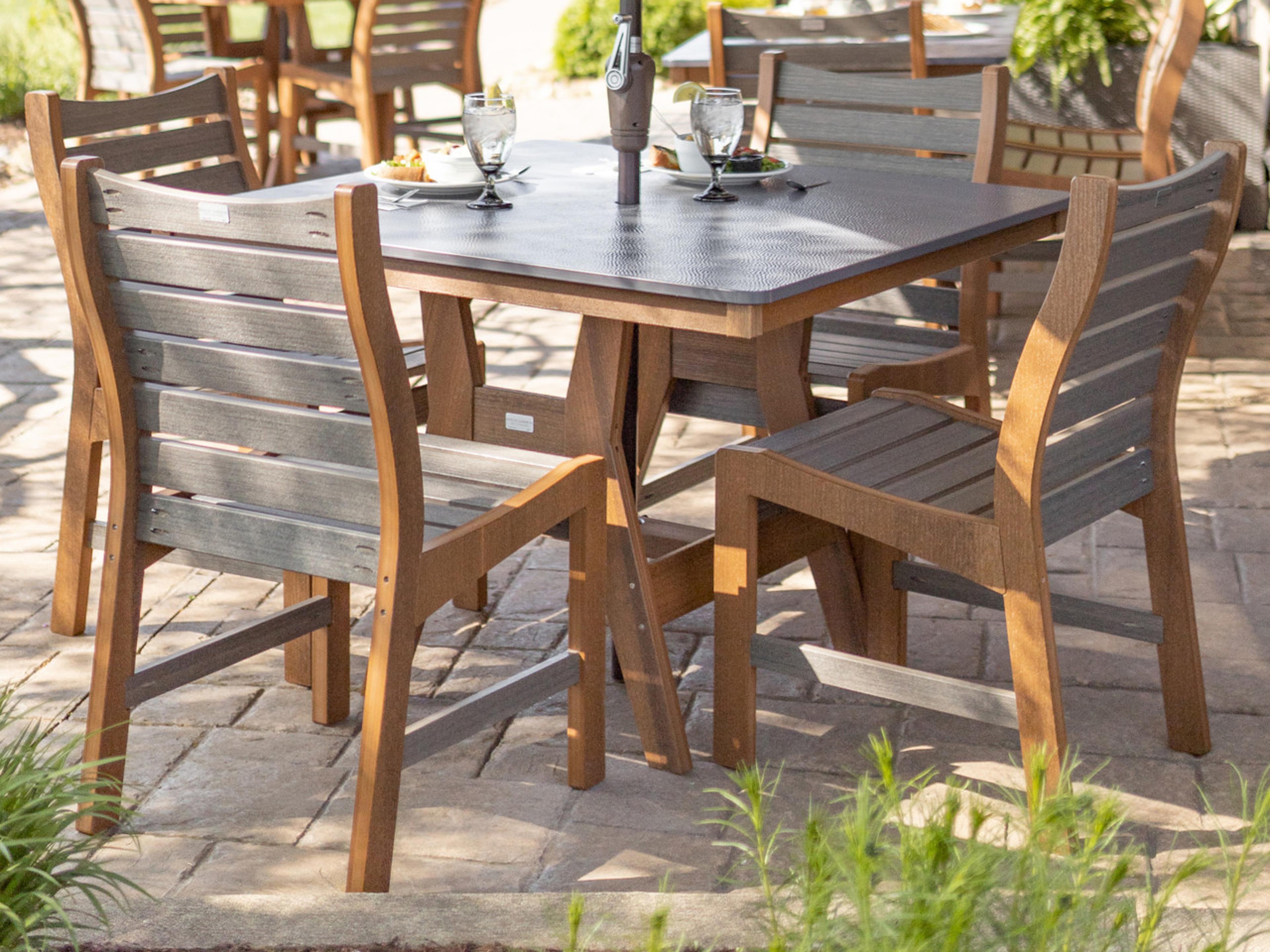 Berlin Gardens Bristol Recycled Plastic Outdoor Patio Dining Set