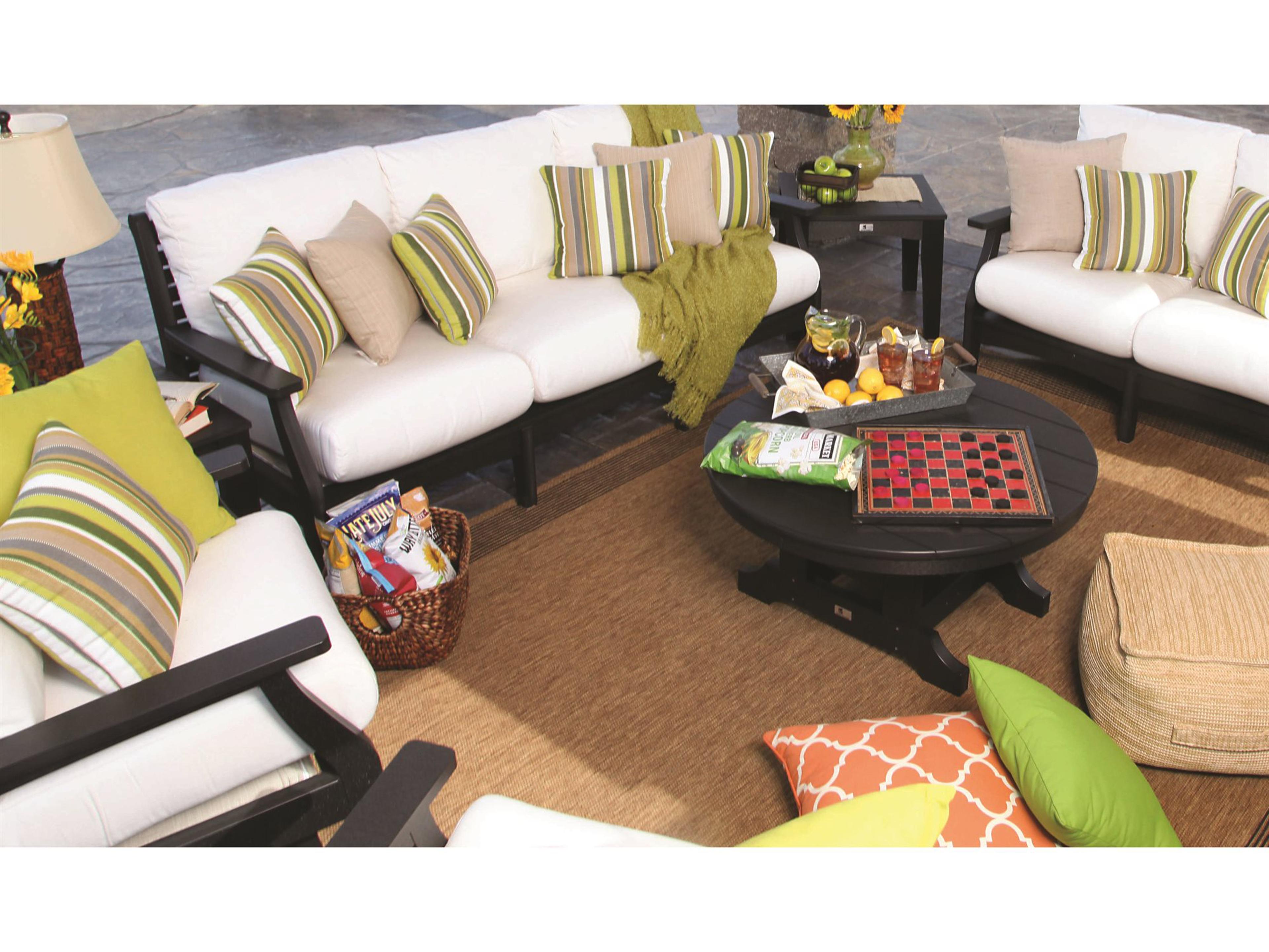 Berlin Gardens Classic Terrace Recycled Plastic Cushion Patio Lounge Set