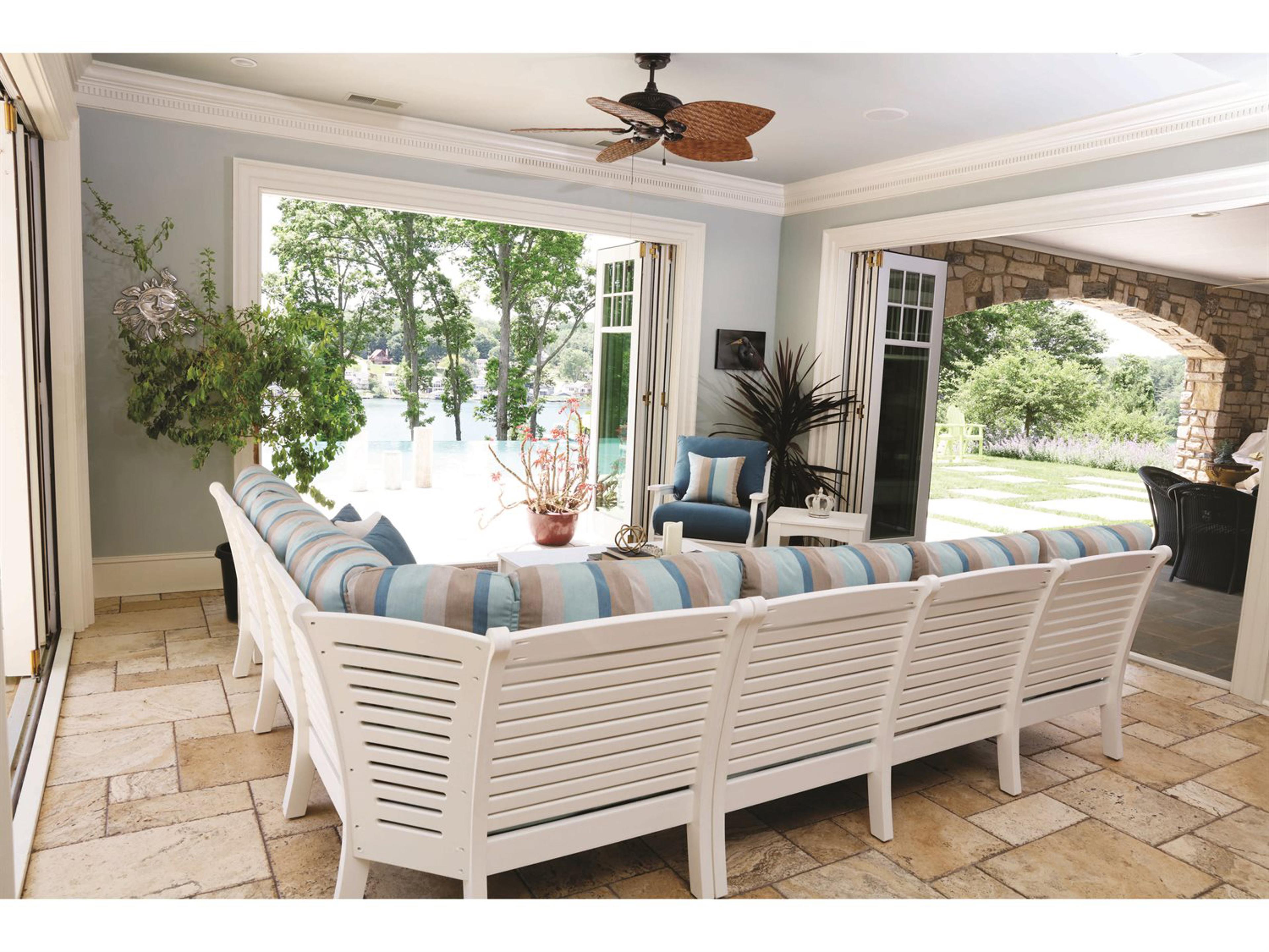 Berlin Gardens Classic Terrace Recycled Plastic Cushion Outdoor Lounge Set