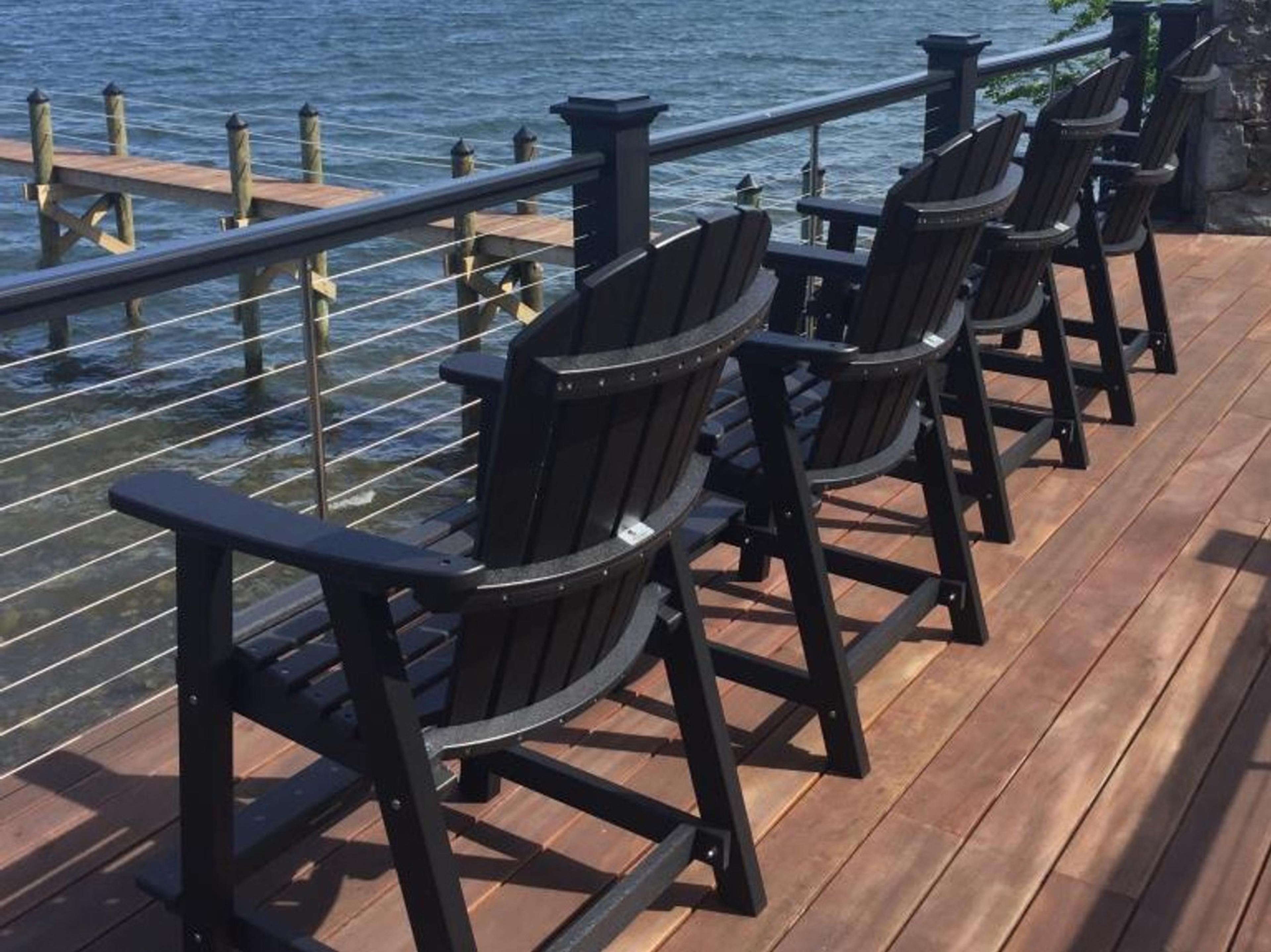 Berlin Gardens Comfo-back Recycled Plastic Outdoor Dining Set