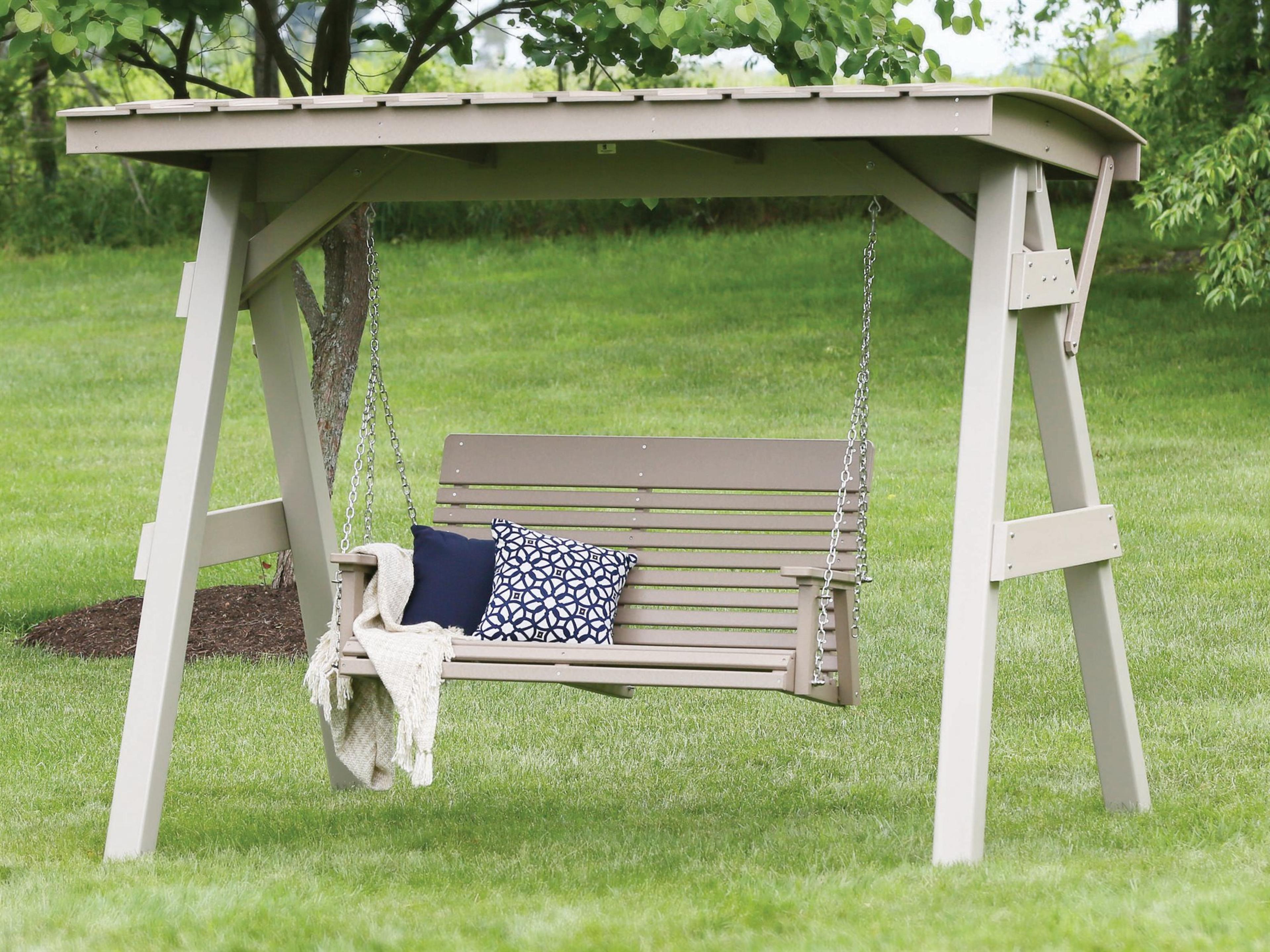 Berlin Gardens Casual Back Recycled Plastic Swing Set