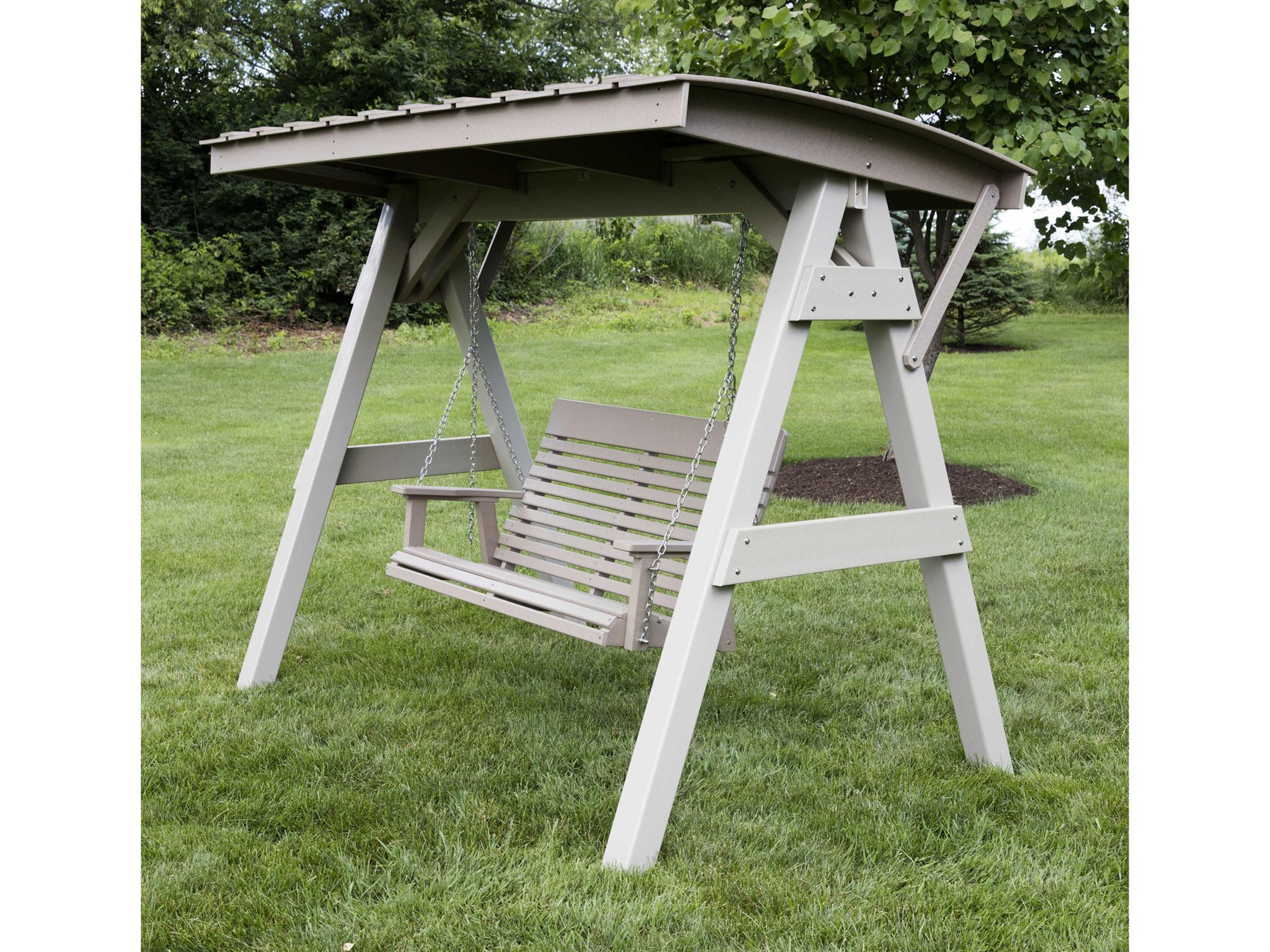 Berlin Gardens Casual Back Recycled Plastic Swing Set