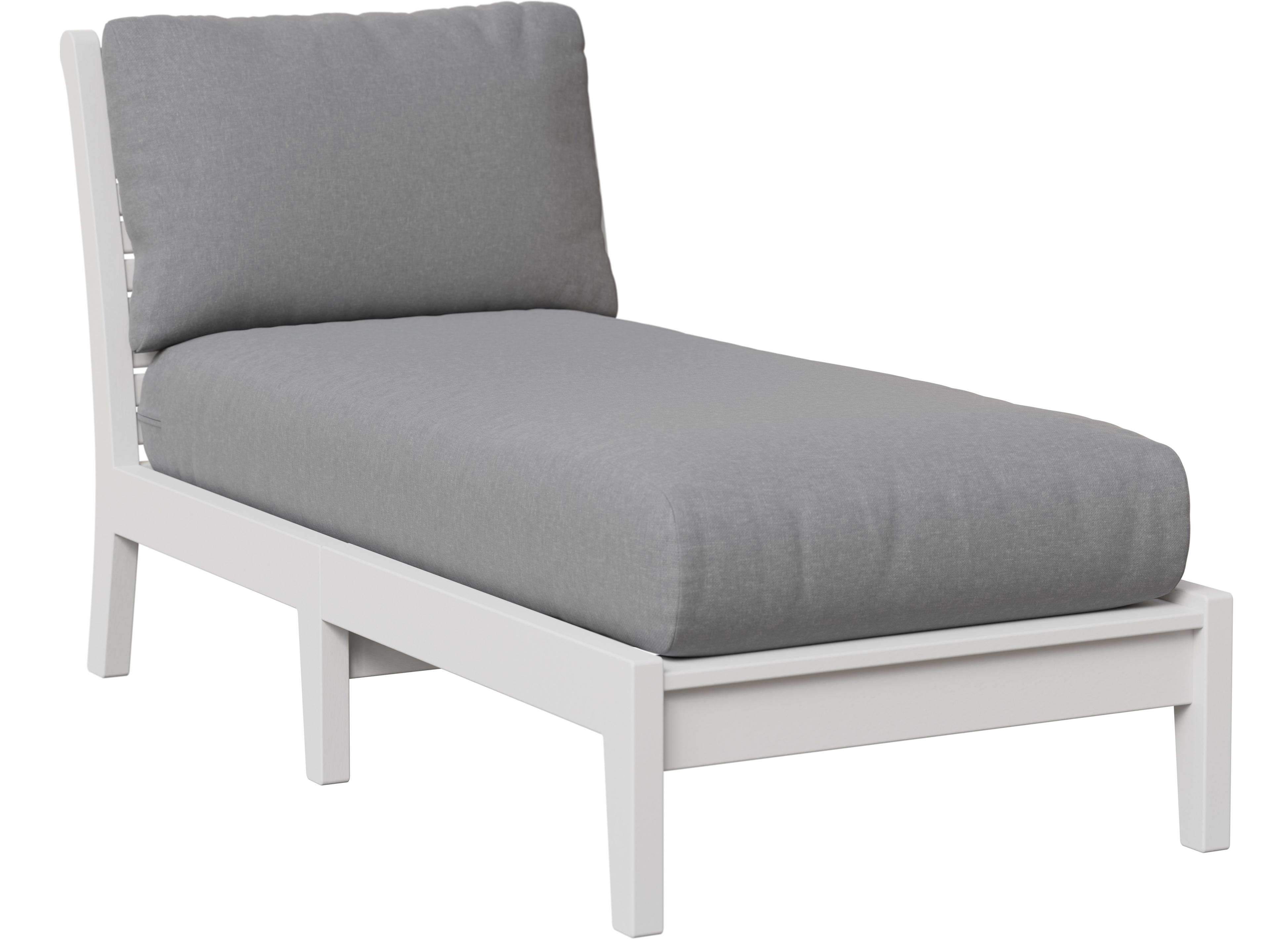 Berlin Gardens Classic Terrace Armless Outdoor Patio Chaise Lounge