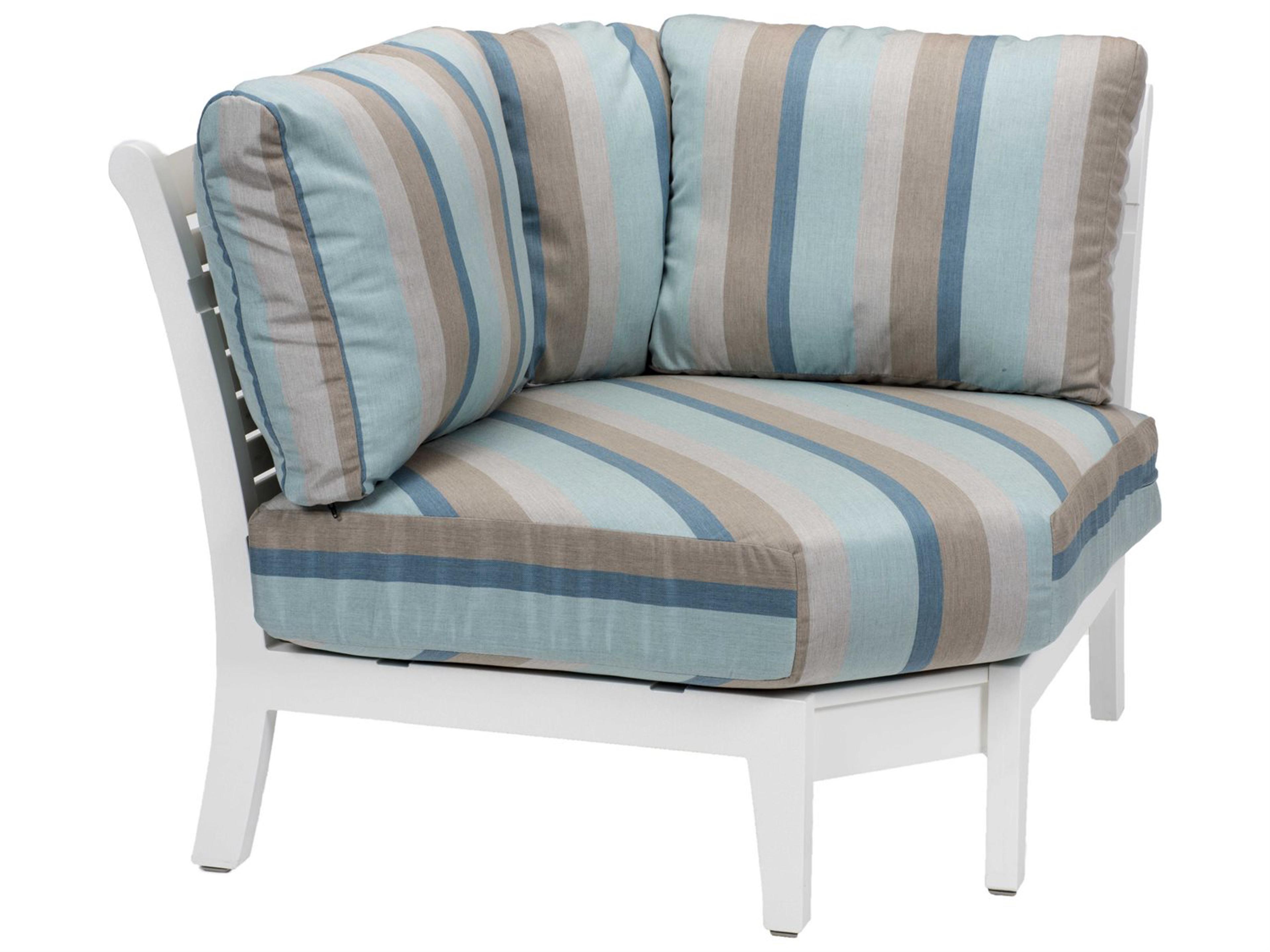 Berlin Gardens Classic Terrace Recycled Plastic Corner Outdoor Lounge Chair