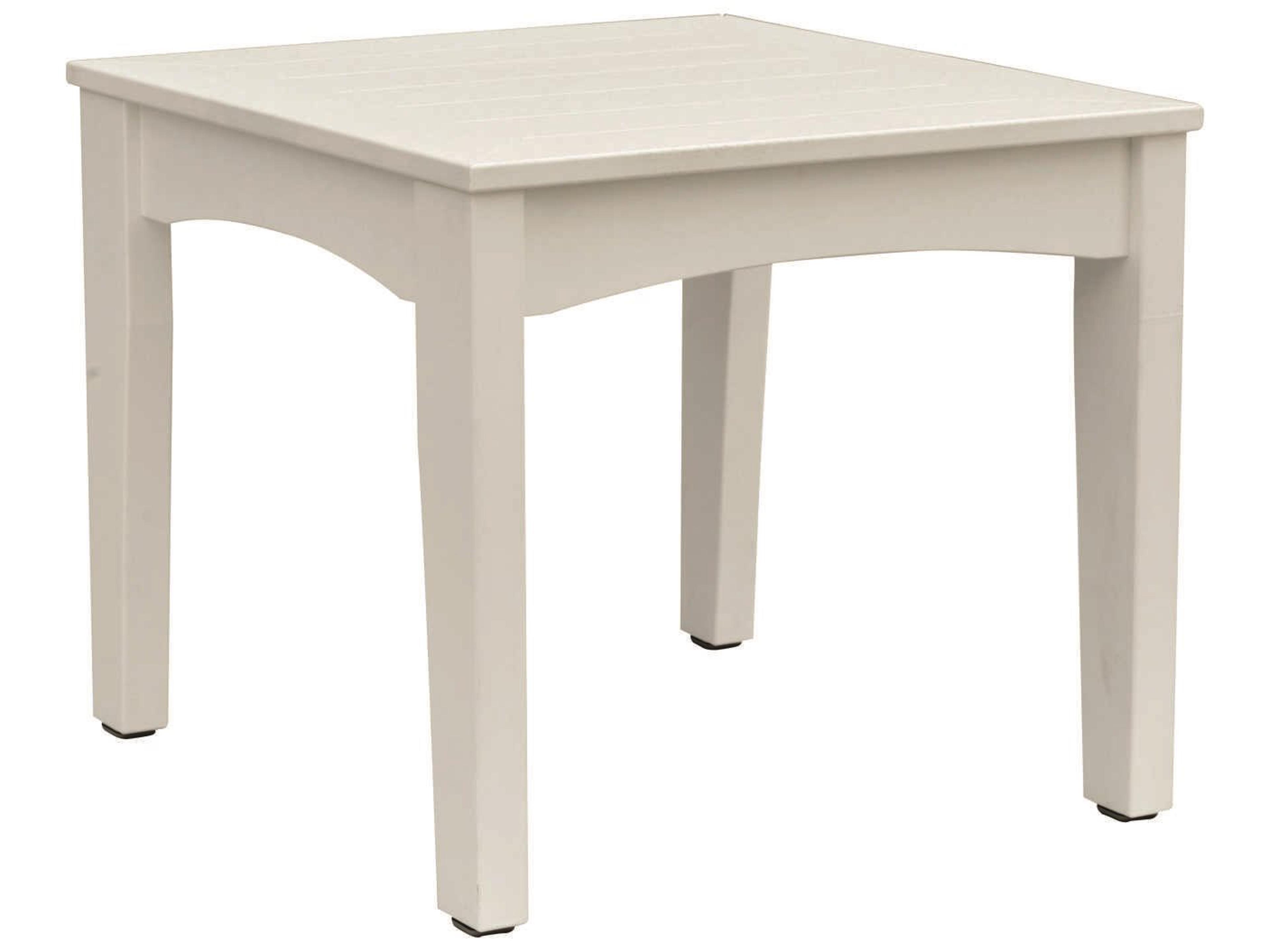 Berlin Gardens Classic Terrace Recycled Plastic Rectangular Patio End Table