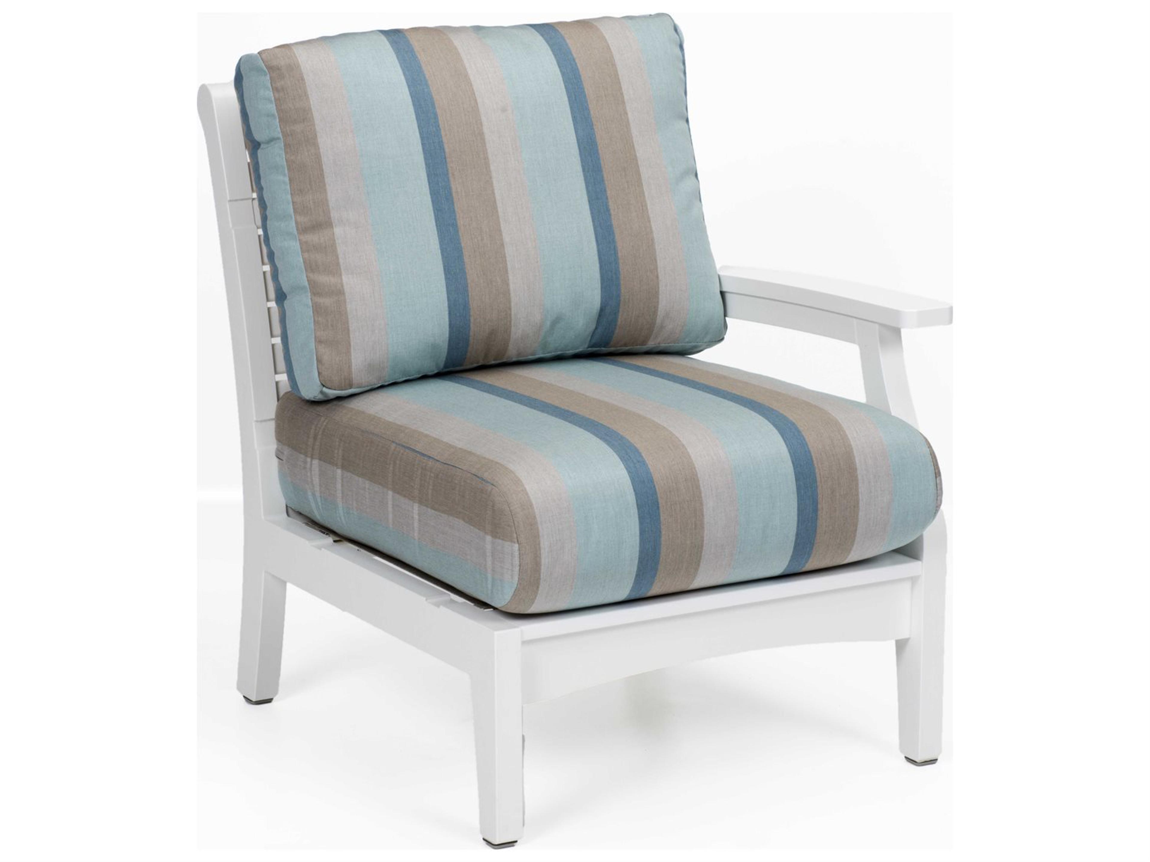 Berlin Gardens Classic Terrace Recycled Plastic Left Arm Patio Lounge Chair