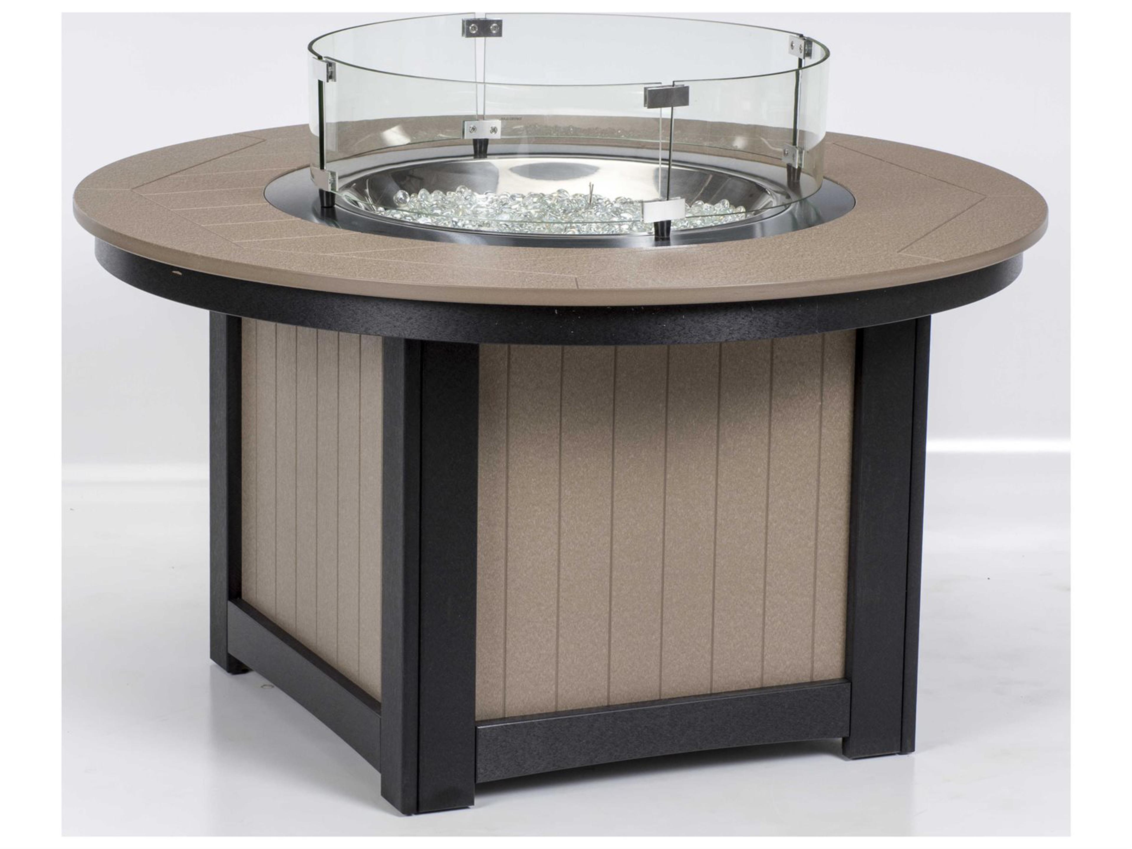 Berlin Gardens Donoma Round Chat Height Outdoor Fire Pit Table