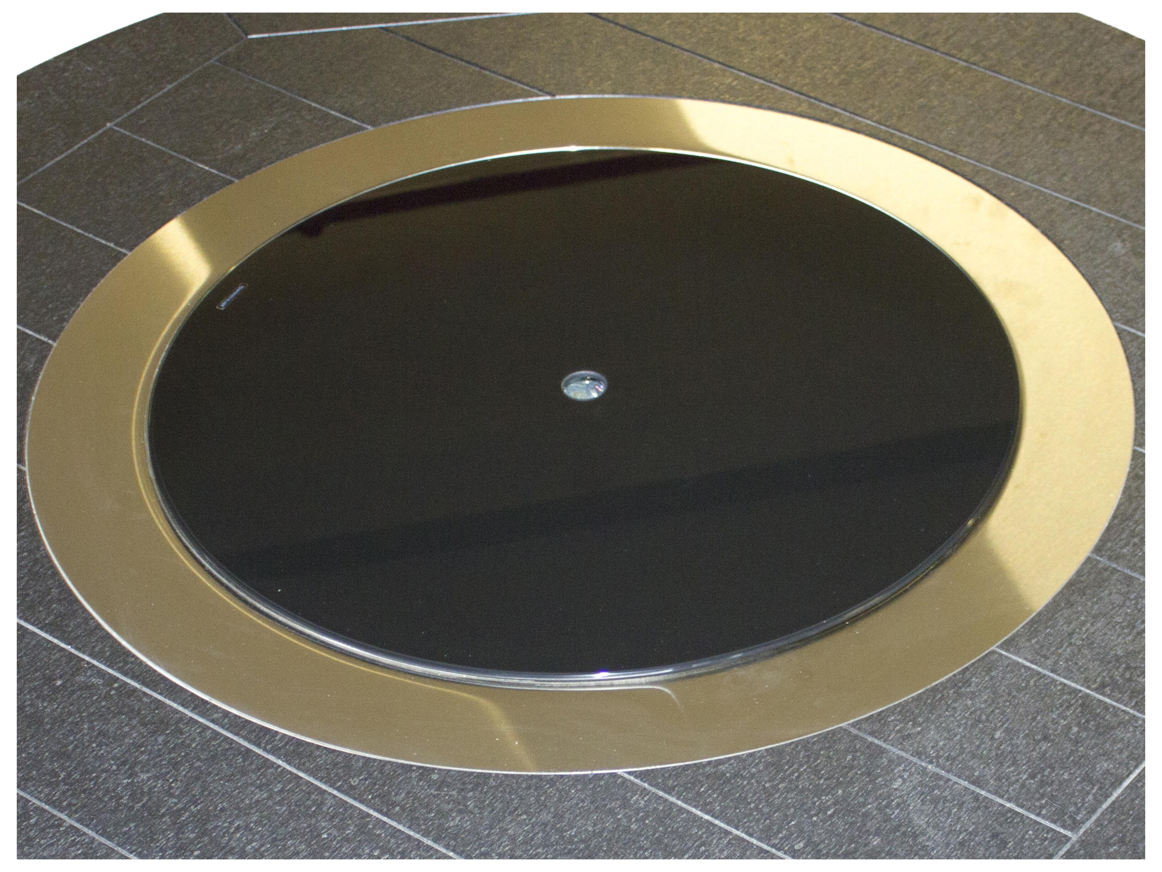 Berlin Gardens Donoma Accessories 20'' Round Black Glass Burner Cover