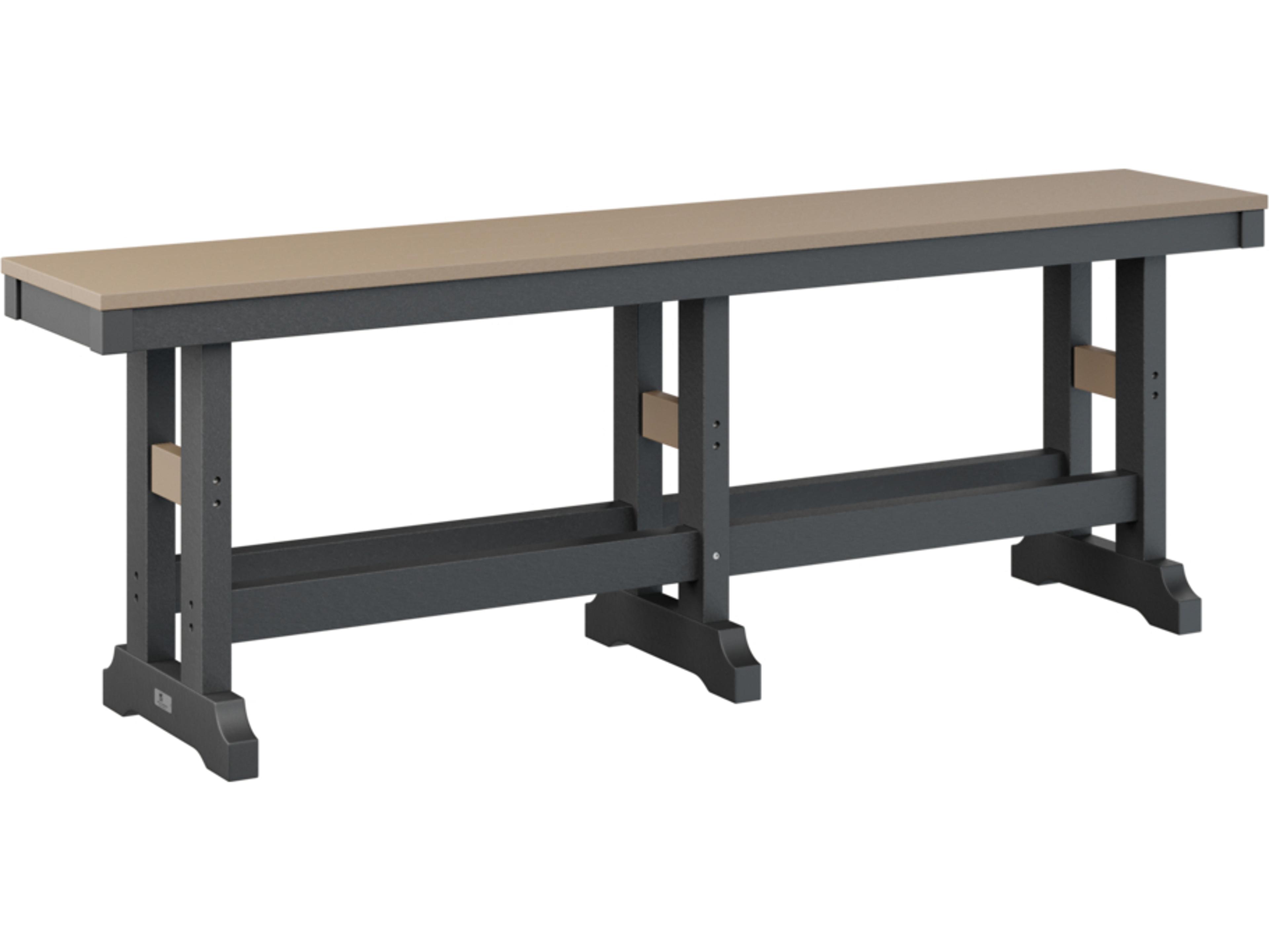 Berlin Gardens Garden Classic Recycled Plastic Dining Height Outdoor Bench