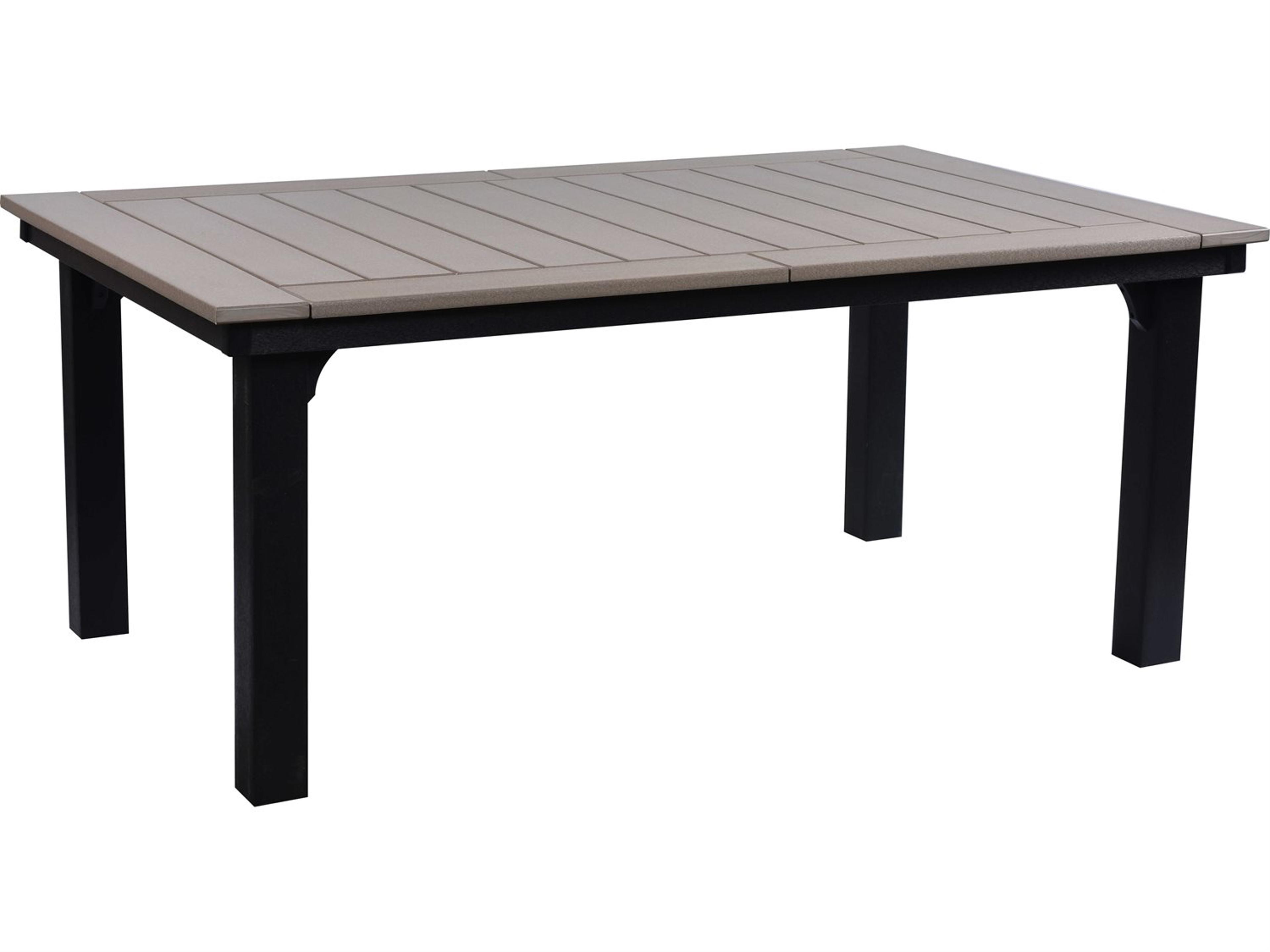 Berlin Gardens Homestead Recycled Plastic Rectangular Outdoor Patio Dining Table