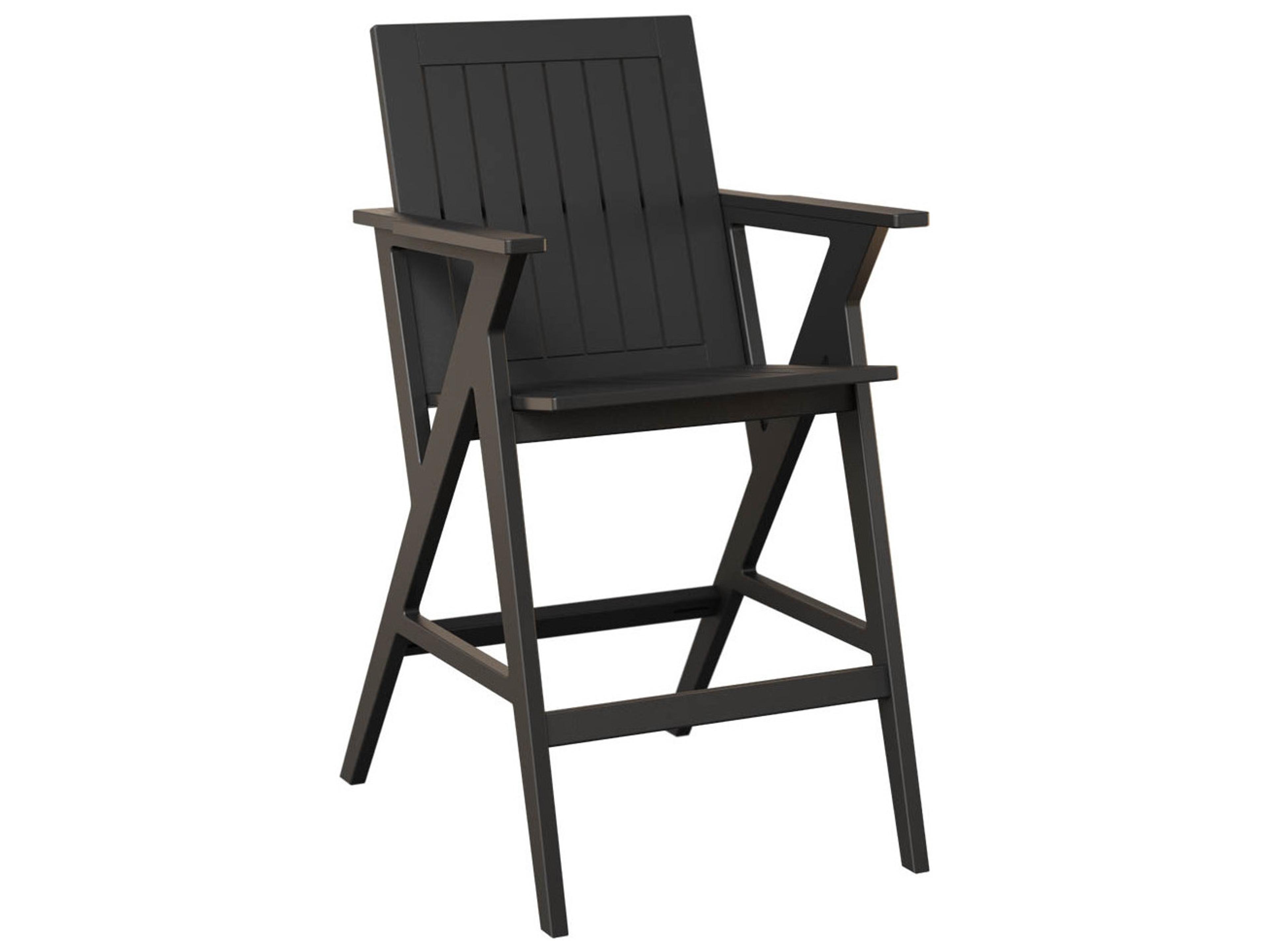Berlin Gardens Kinsley Recycled Plastic Outdoor Bar Arm Chair