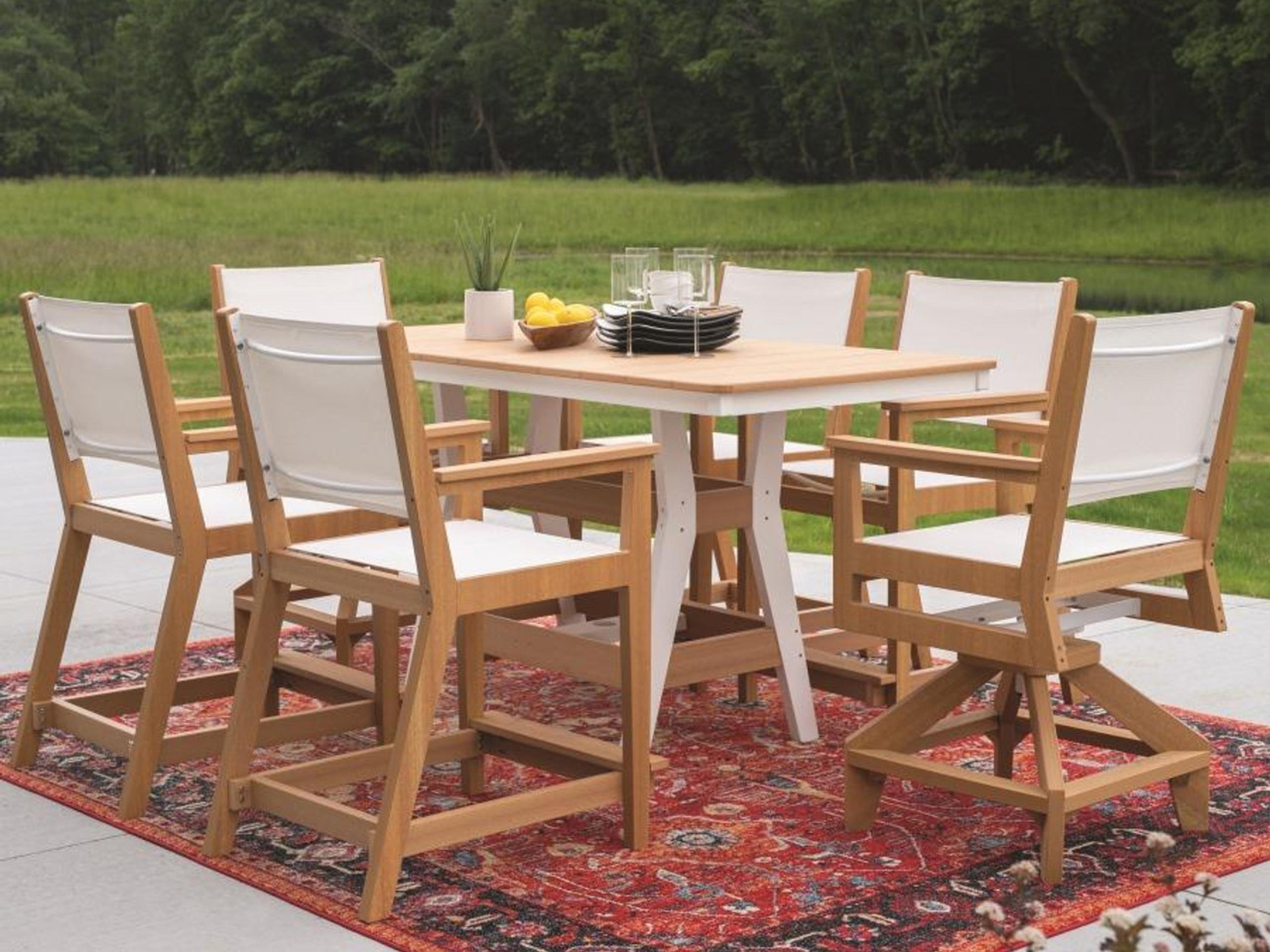 Berlin Gardens Mayhew Recycled Plastic Outdoor Patio Dining Set