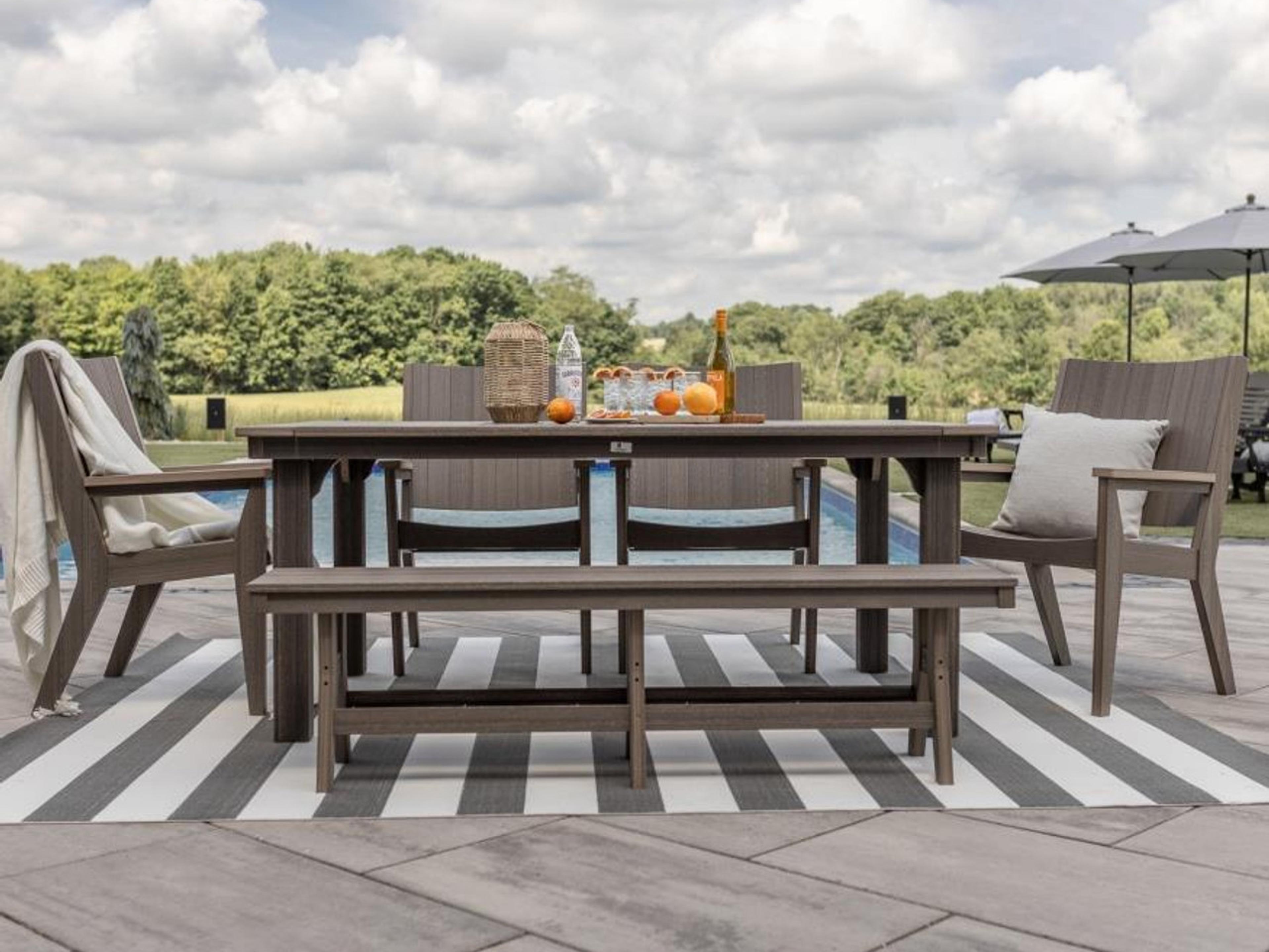 Berlin Gardens Mayhew Recycled Plastic Outdoor Patio Dining Set