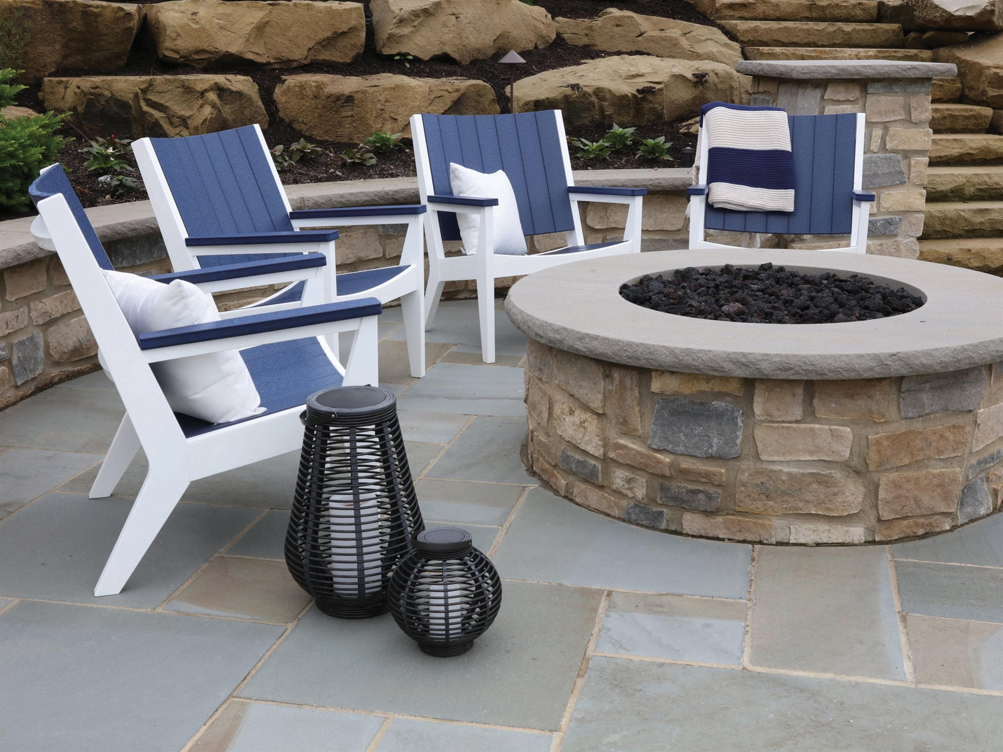 Berlin Gardens Mayhew Recycled Plastic Outdoor Patio Lounge Set