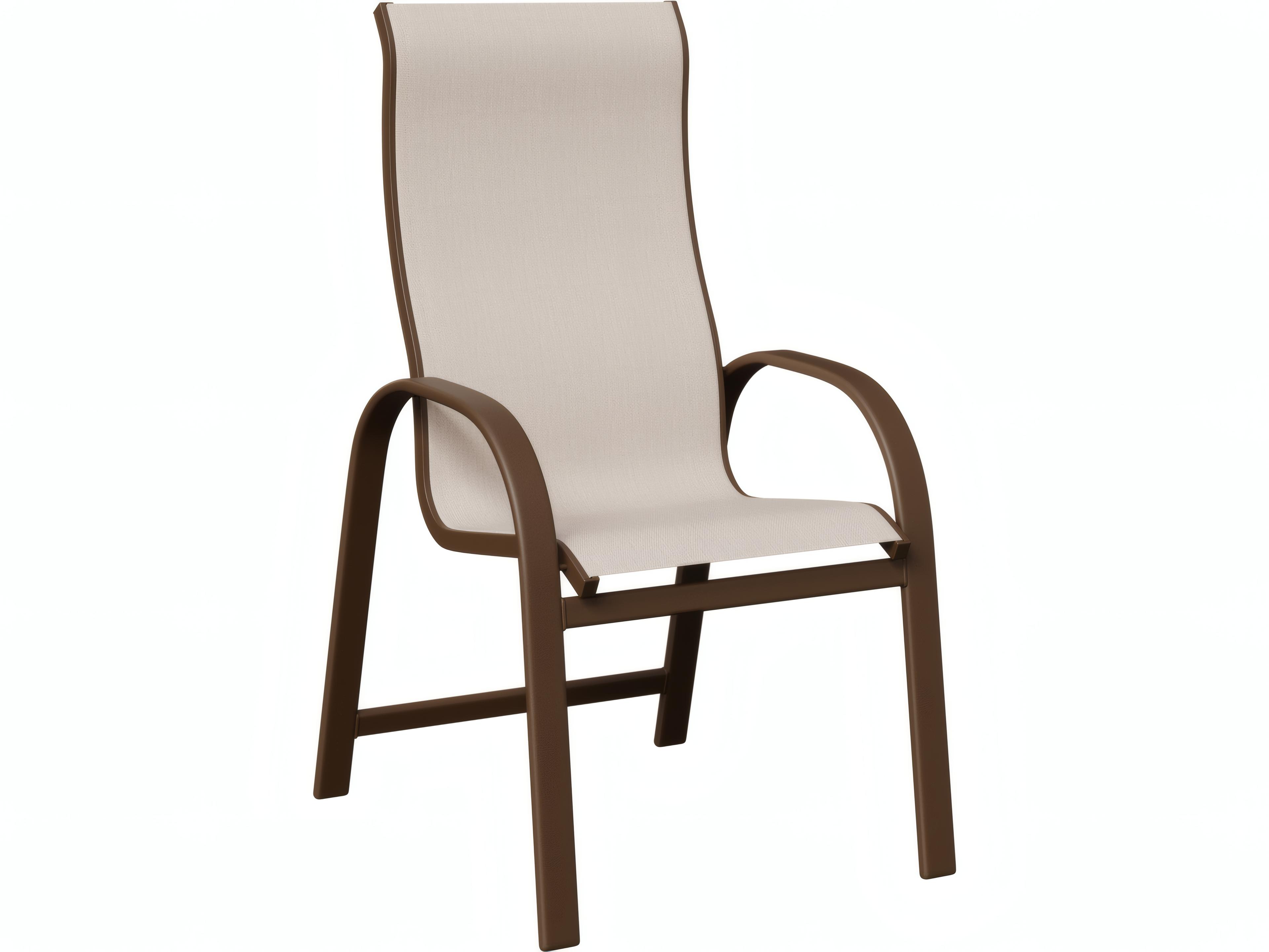 Berlin Gardens Murphy Aluminum High-Back Sling Dining Chair