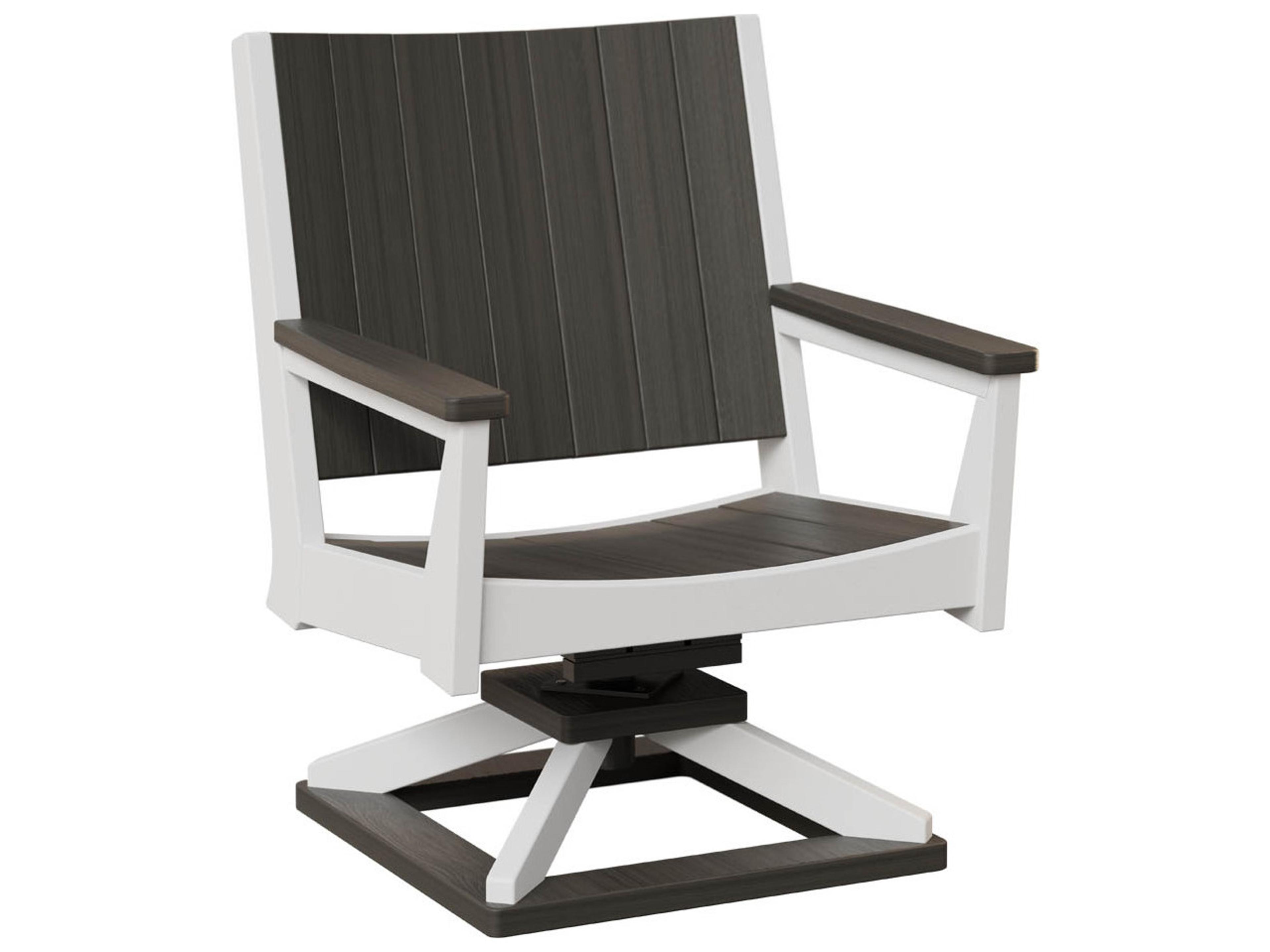 Berlin Gardens Manhew Recycled Plastic Swivel Rocker Patio Lounge Chair