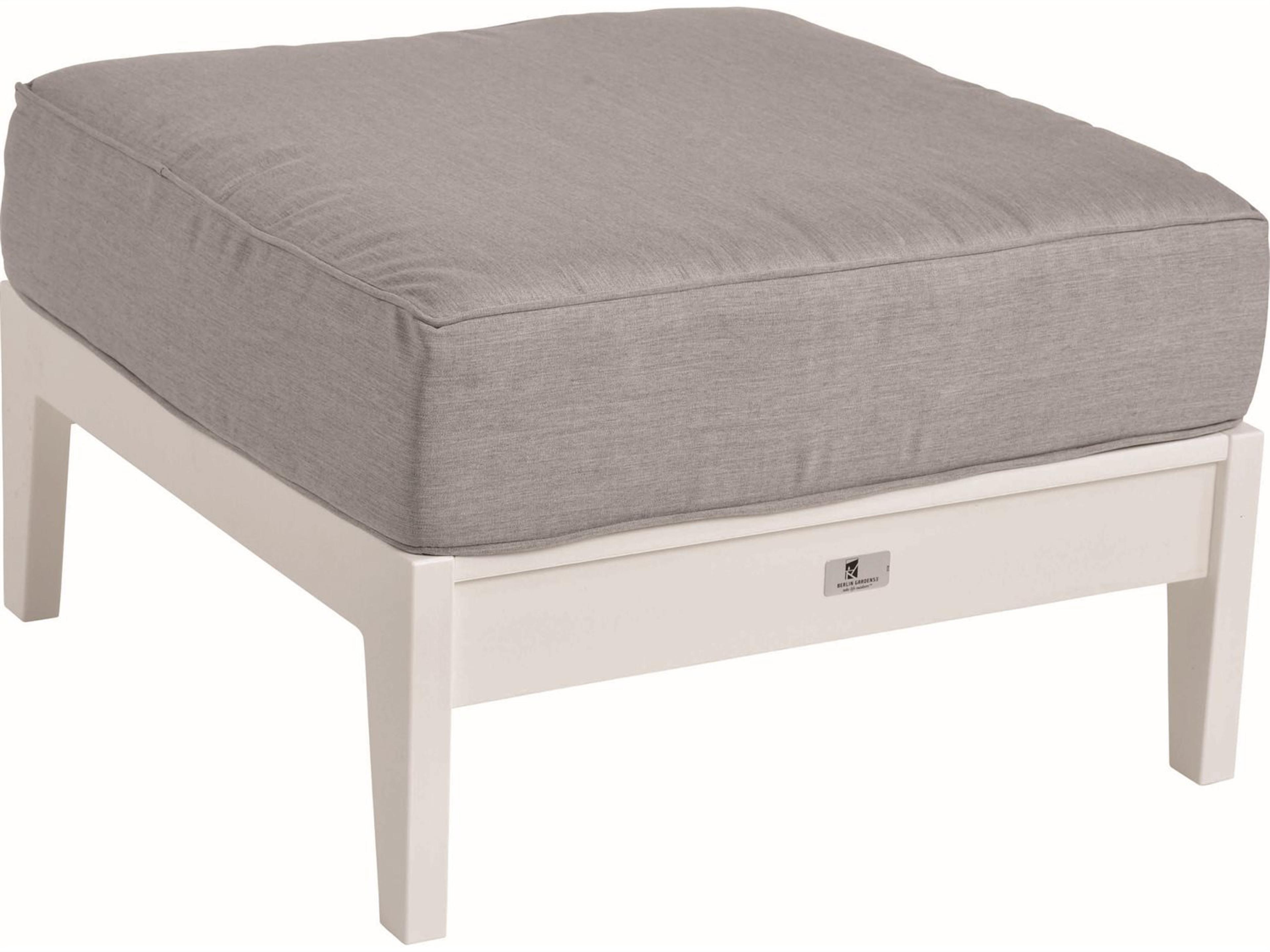 Berlin Gardens Mayhew Recycled Plastic Outdoor Patio Ottoman