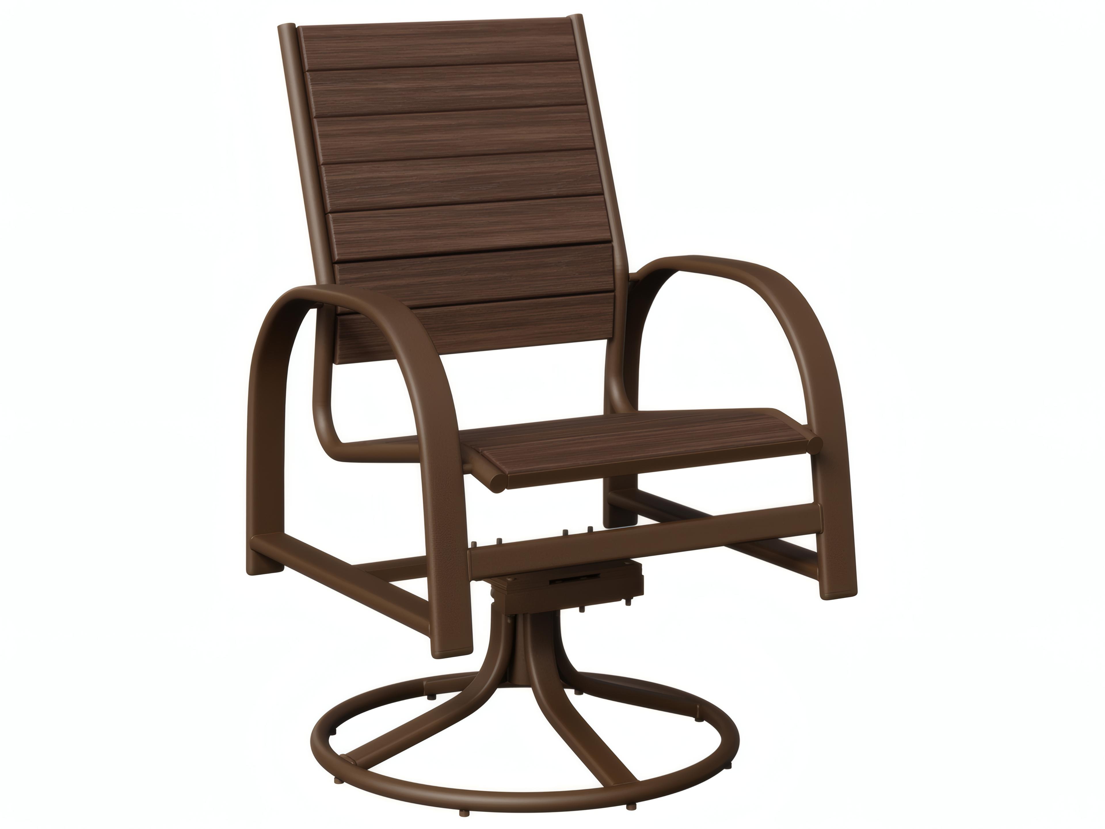 Berlin Gardens Murphy Aluminum Poly Swivel Rocker Dining Chair