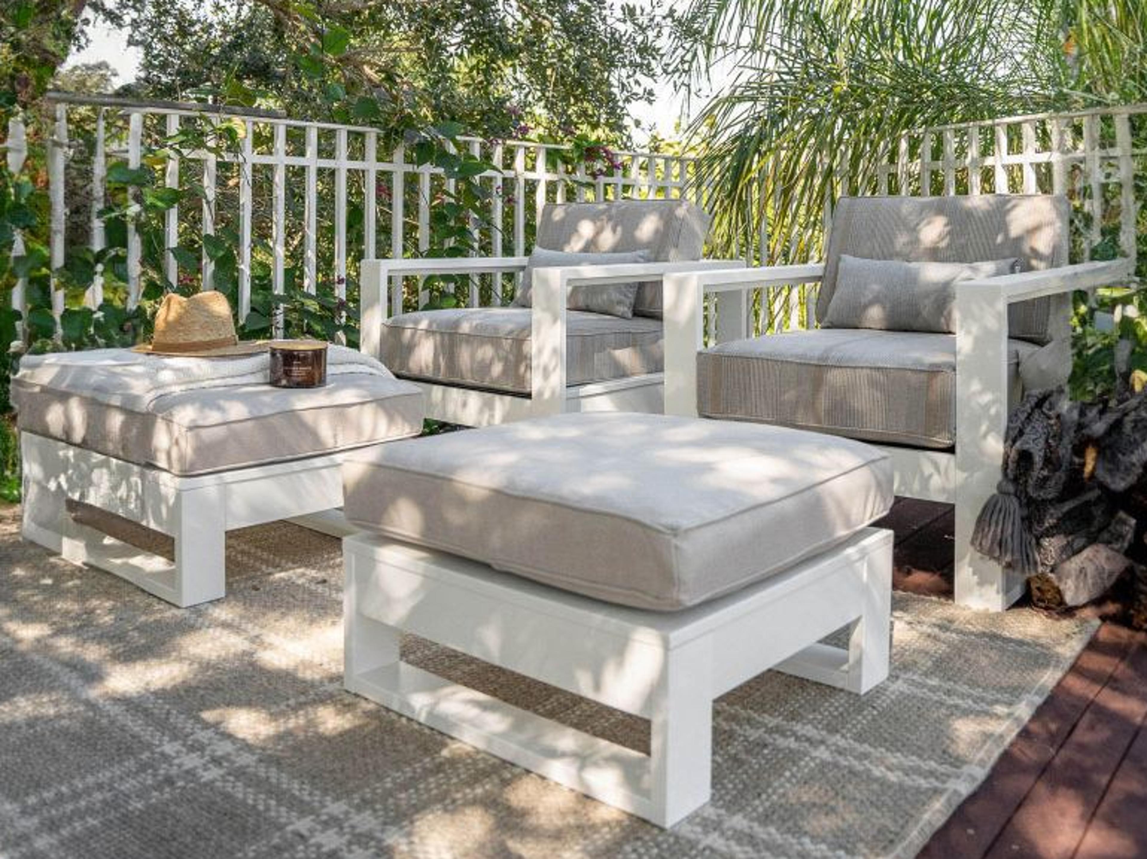 Berlin Gardens Nordic Recycled Plastic Cushion Outdoor Lounge Set
