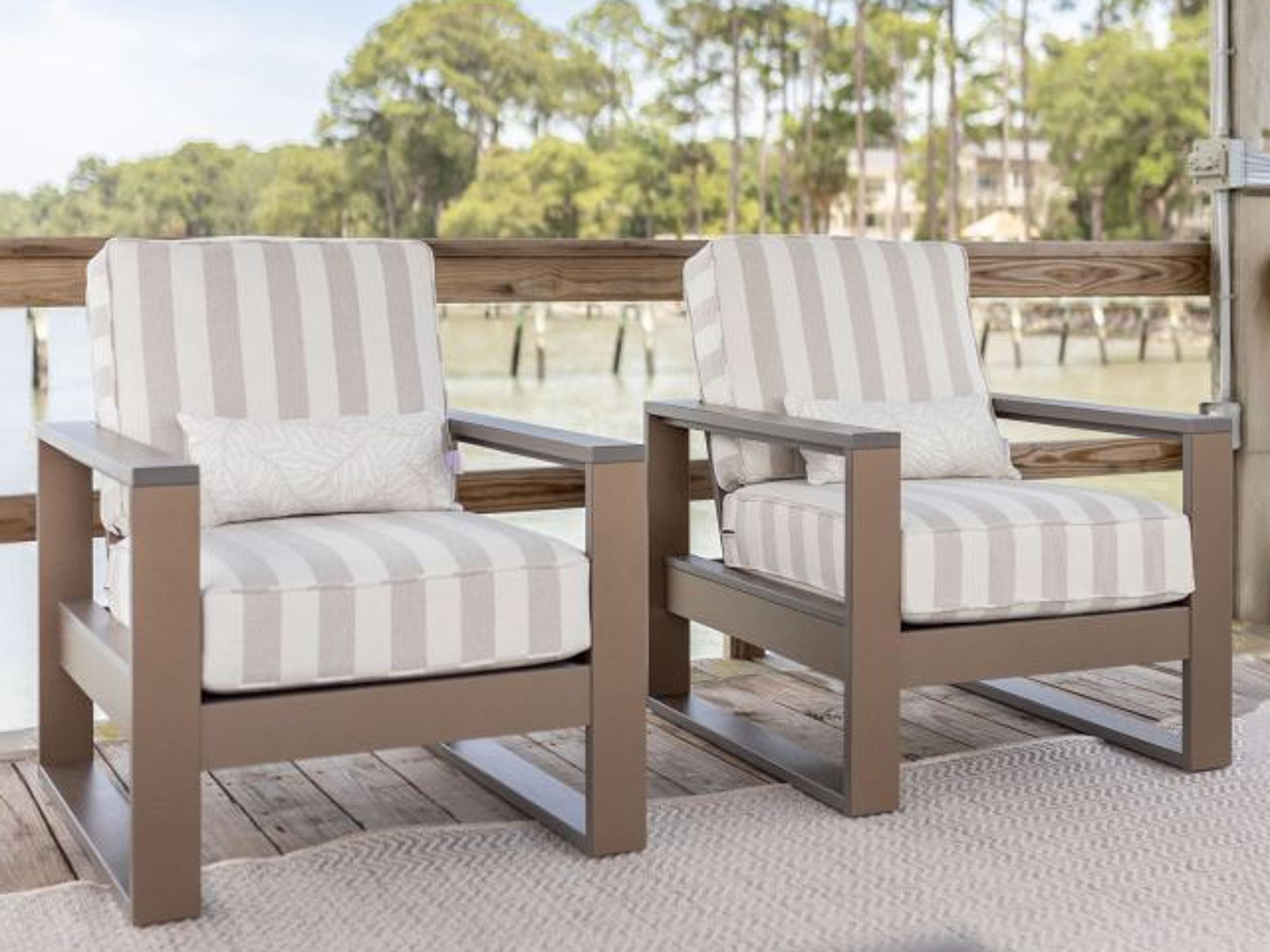 Berlin Gardens Nordic Recycled Plastic Cushion Patio Lounge Set