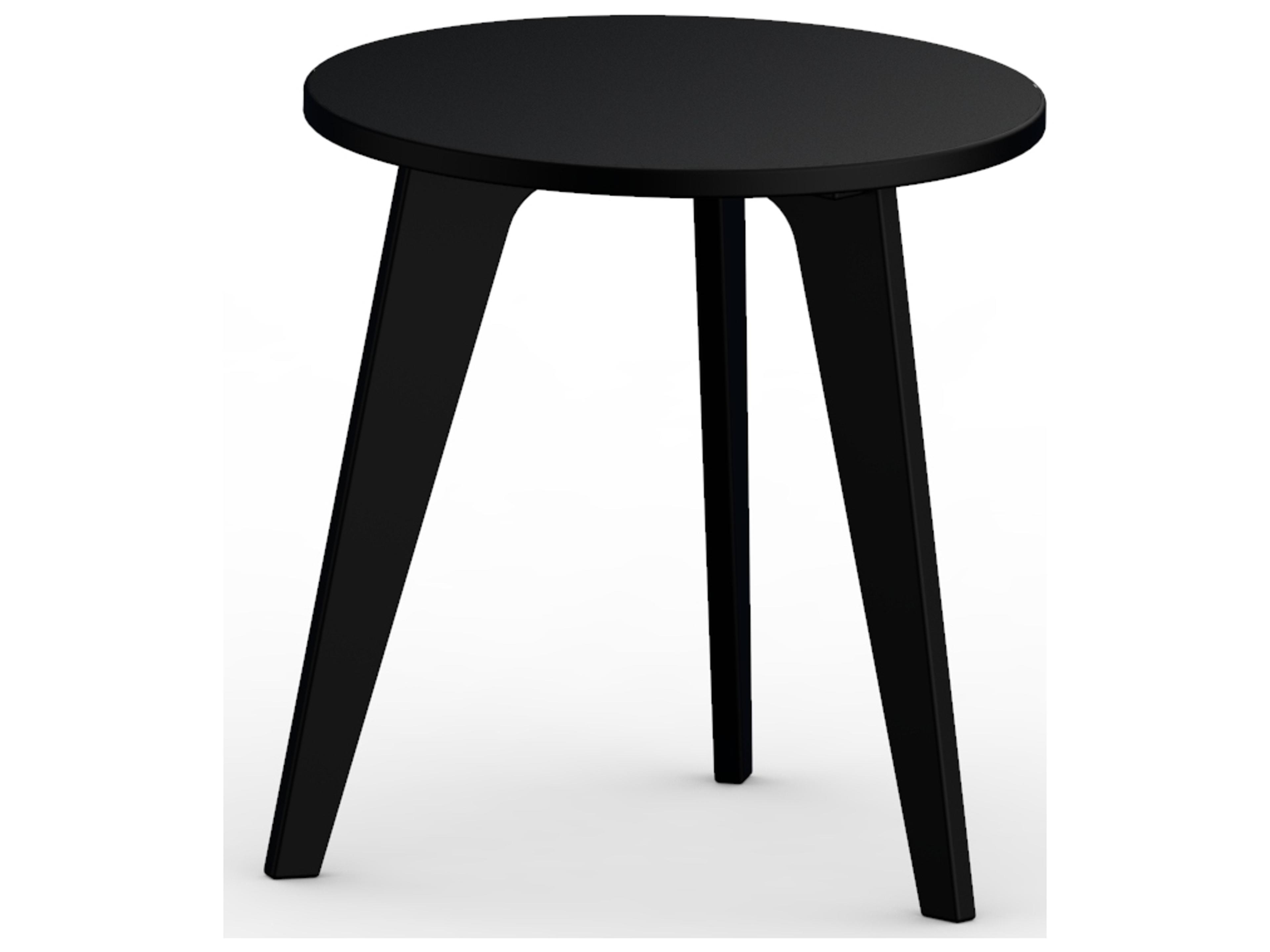 Berlin Gardens Nordic Recycled Plastic Round Outdoor Patio End Table