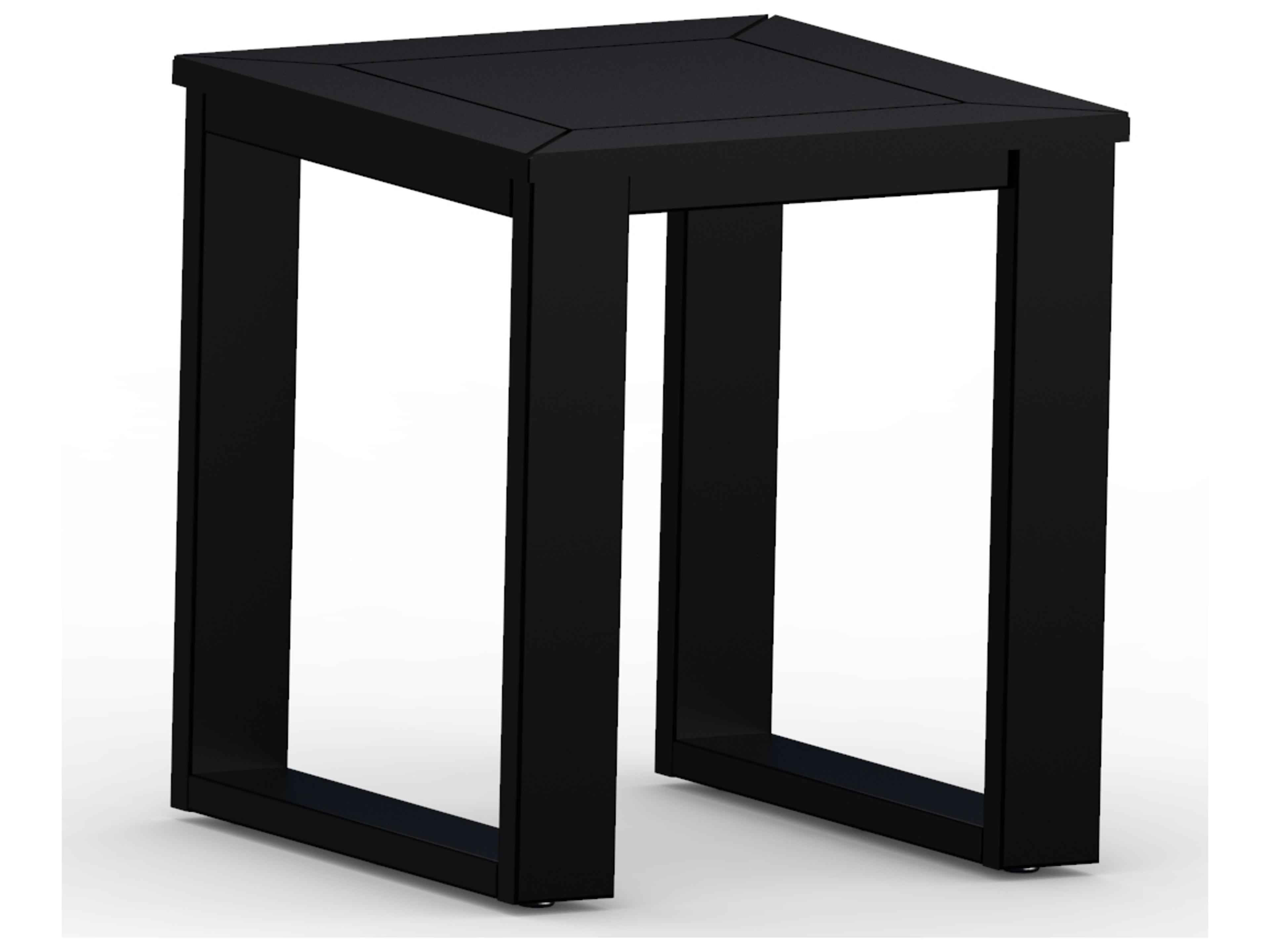 Berlin Gardens Nordic Recycled Plastic Square Patio End Table