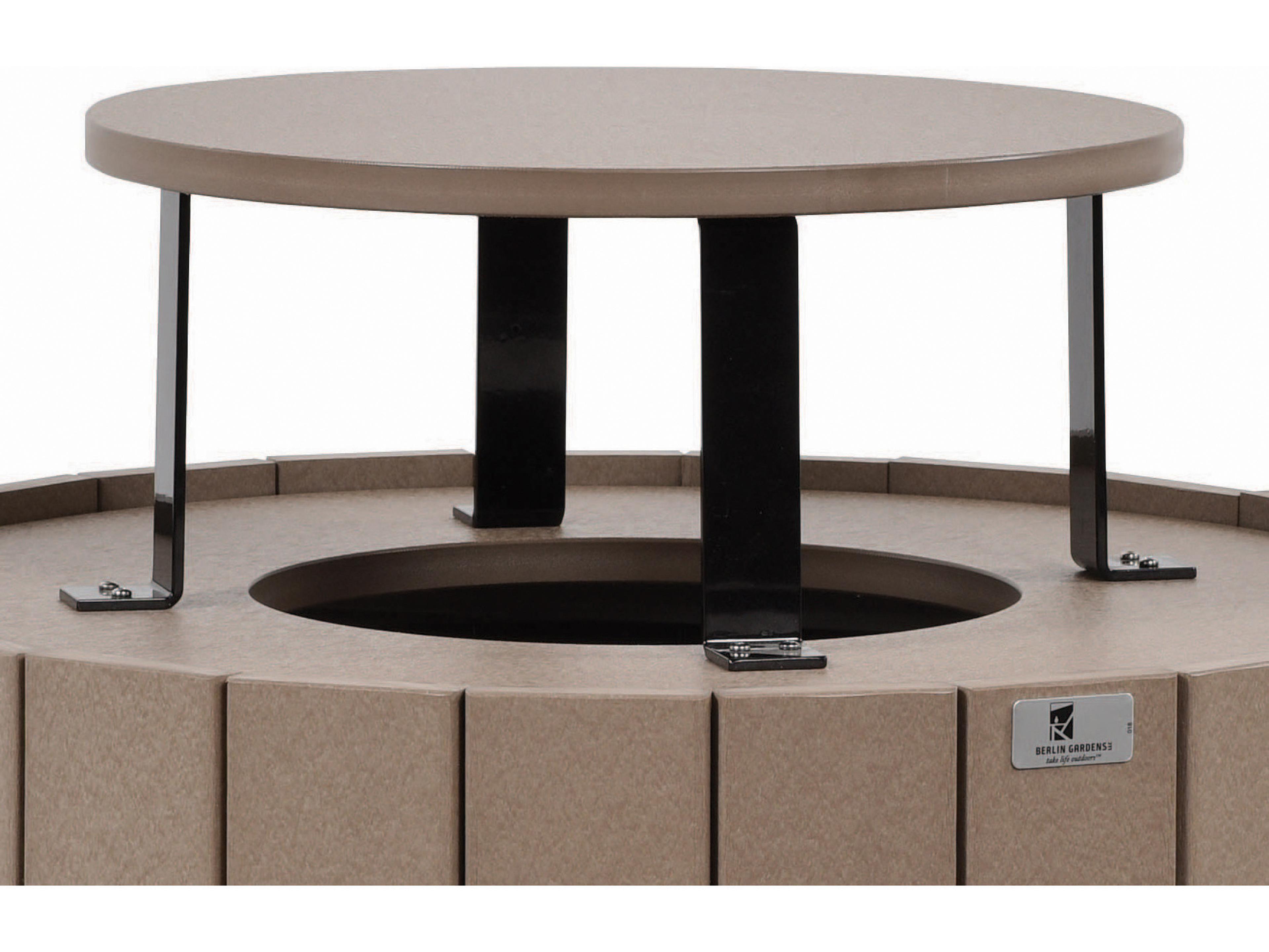 Berlin Gardens Accessories Recycled Plastic Trash Can Rain Guard