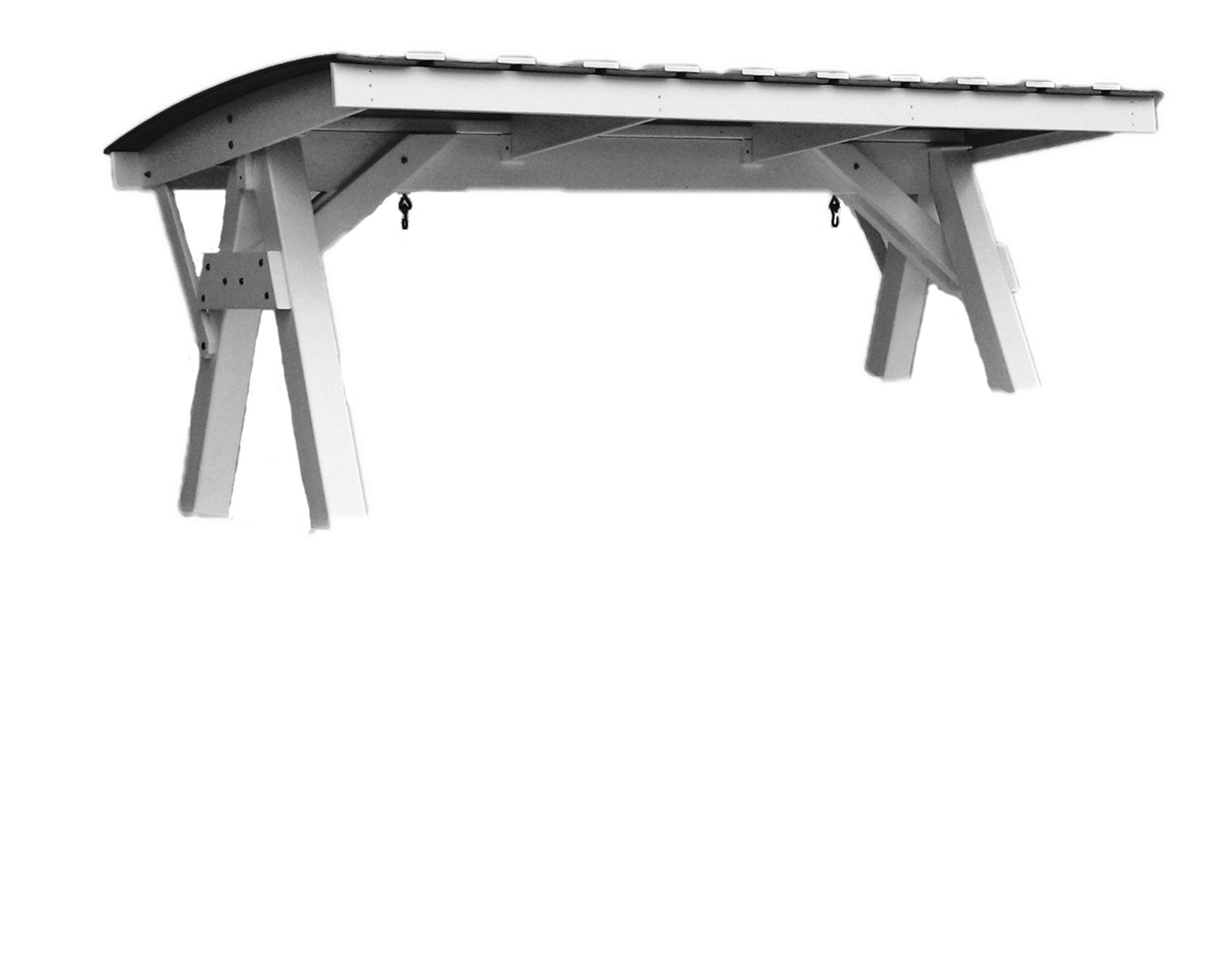 Berlin Gardens Recycled Plastic Vinyl A-Frame Roof