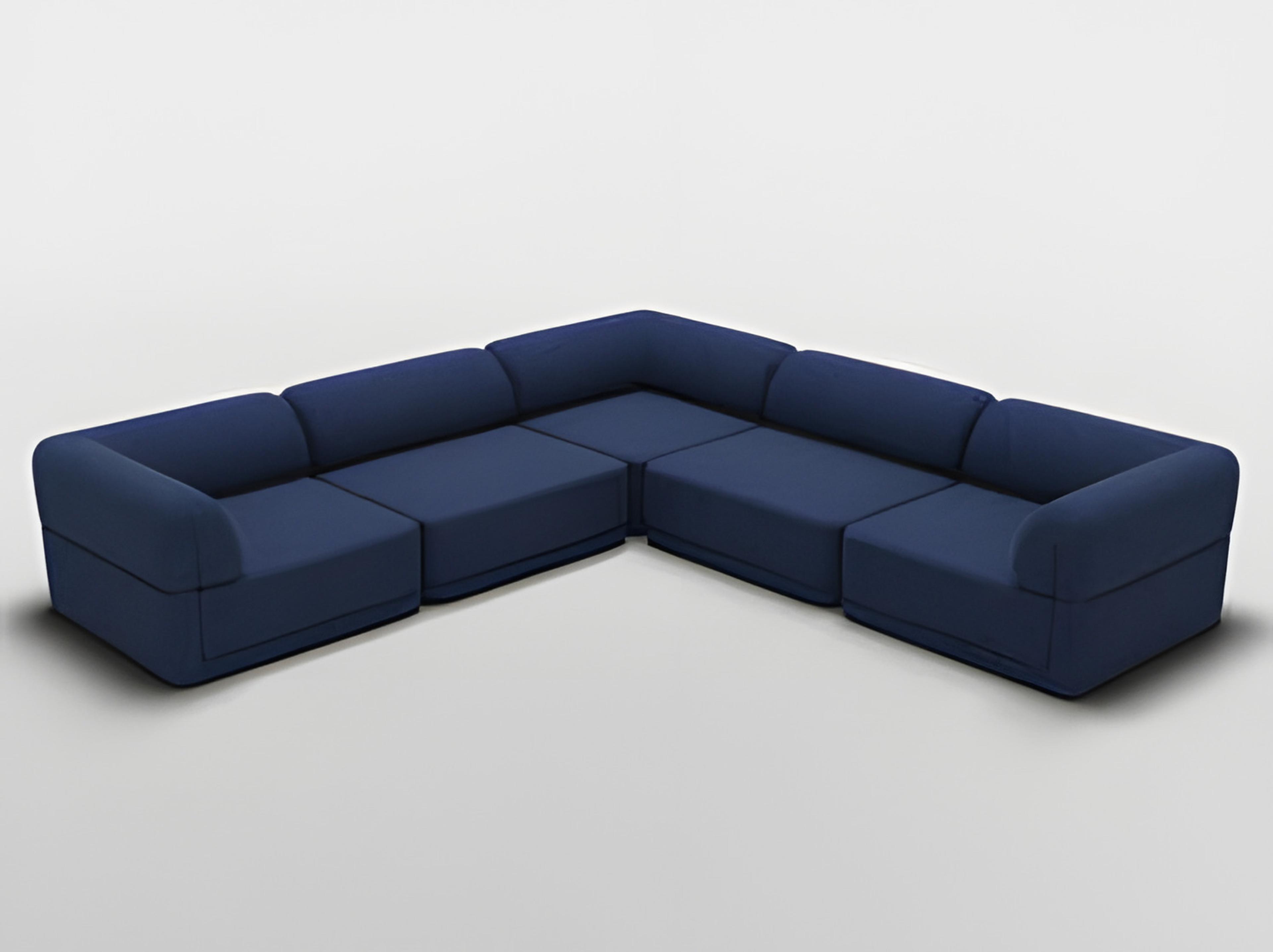 Bend Goods Blue Upholstered Sectional Sofa