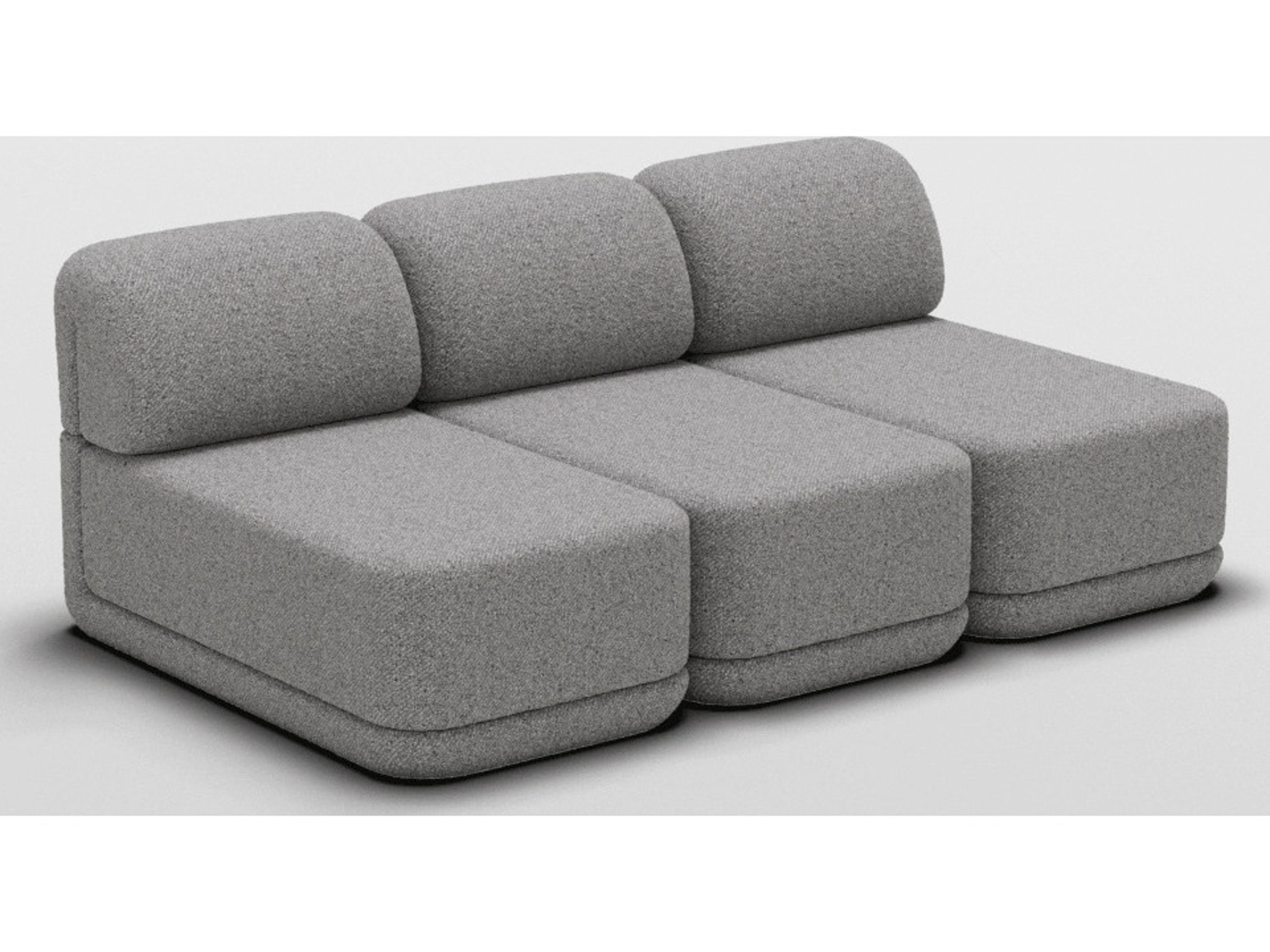 Bend Goods Cube Gray Upholstered Sectional Sofa