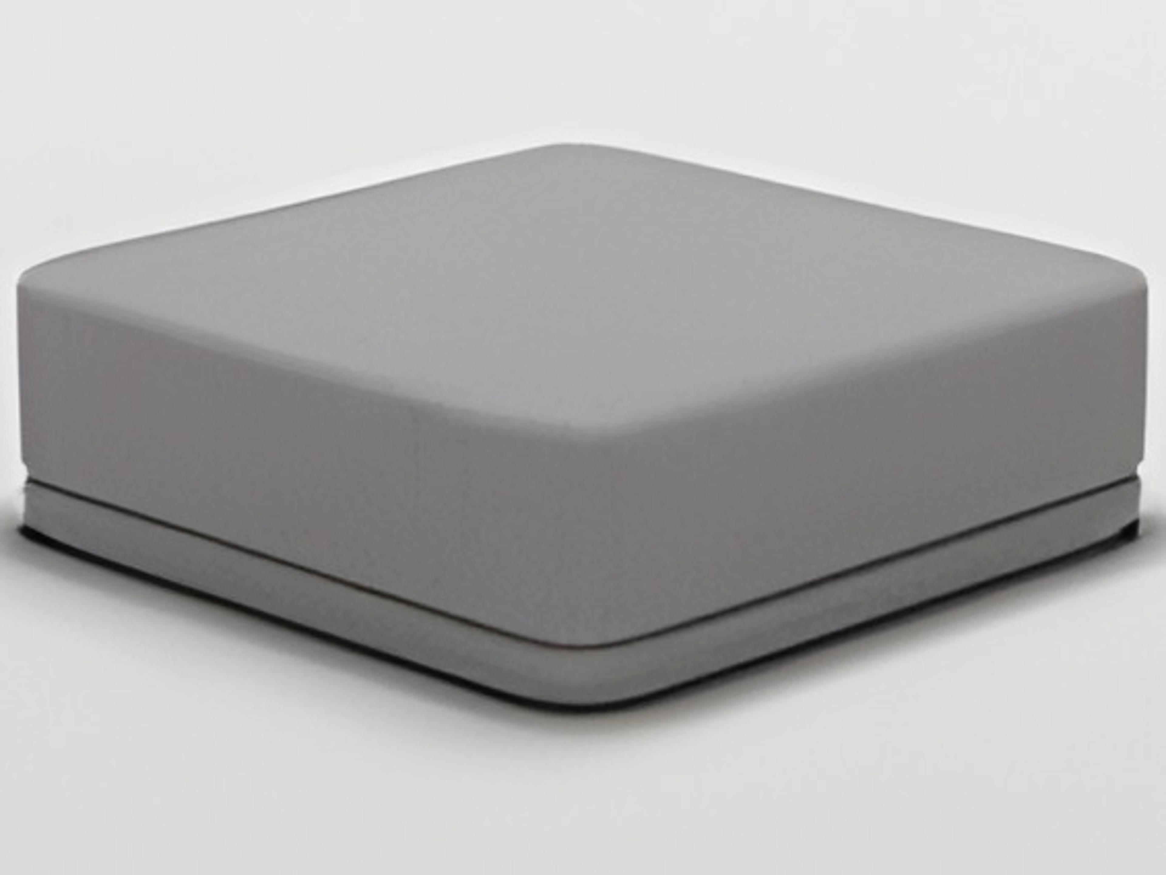 Bend Goods Grey Boucle Upholstered Ottoman