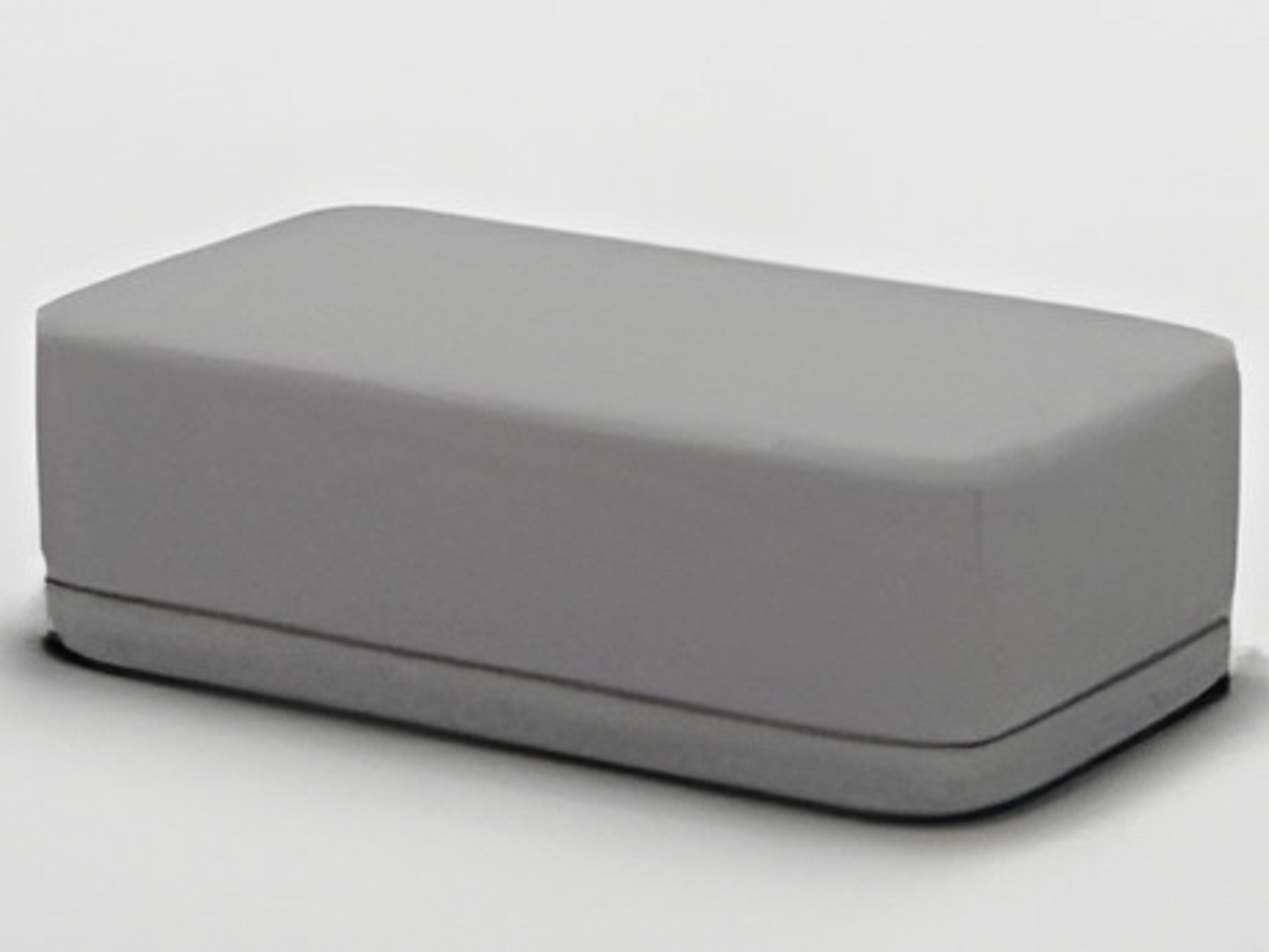 Bend Goods Grey Boucle Upholstered Ottoman