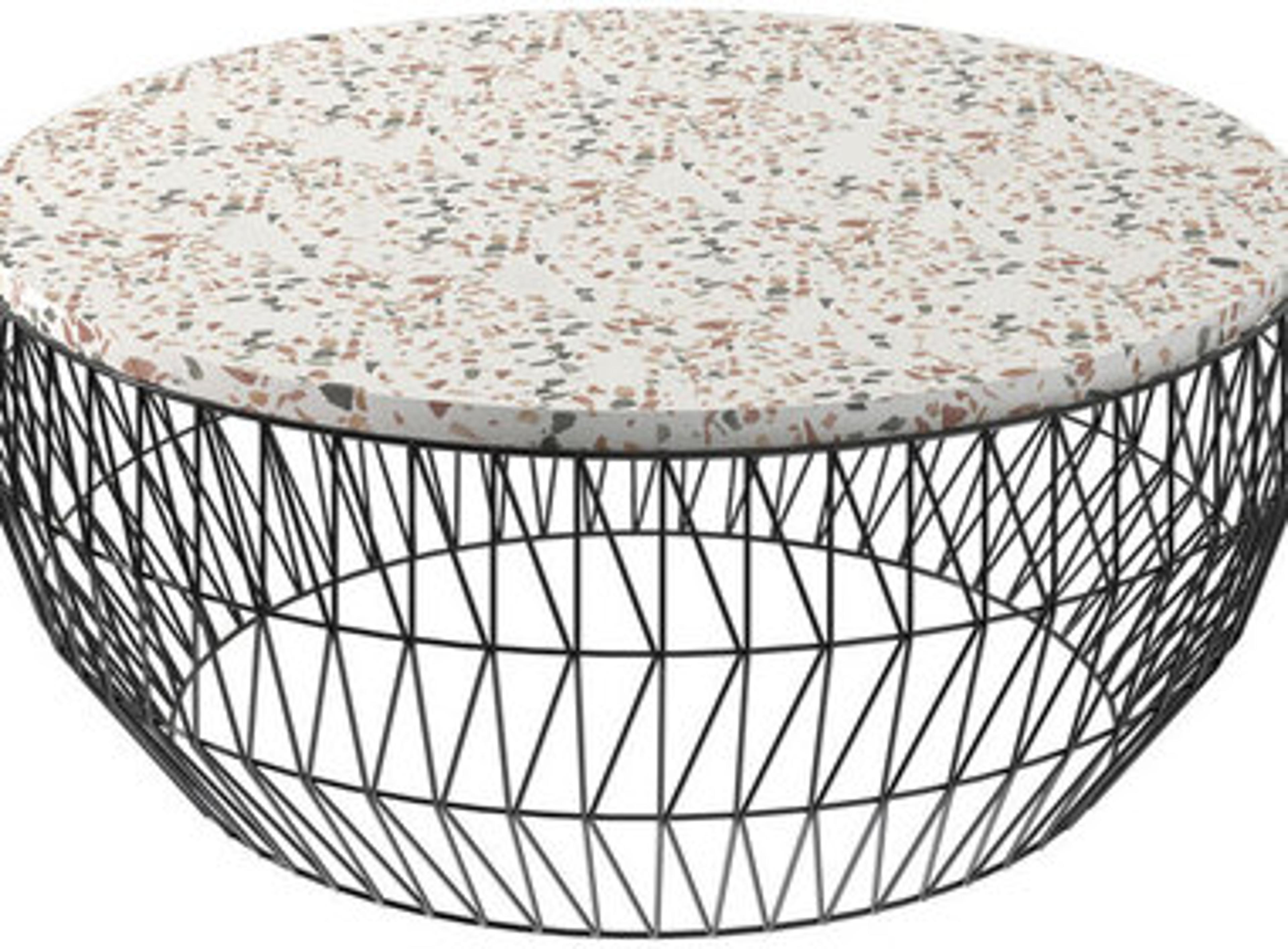 Bend Goods Outdoor Terrazzo Round Wave Table Top