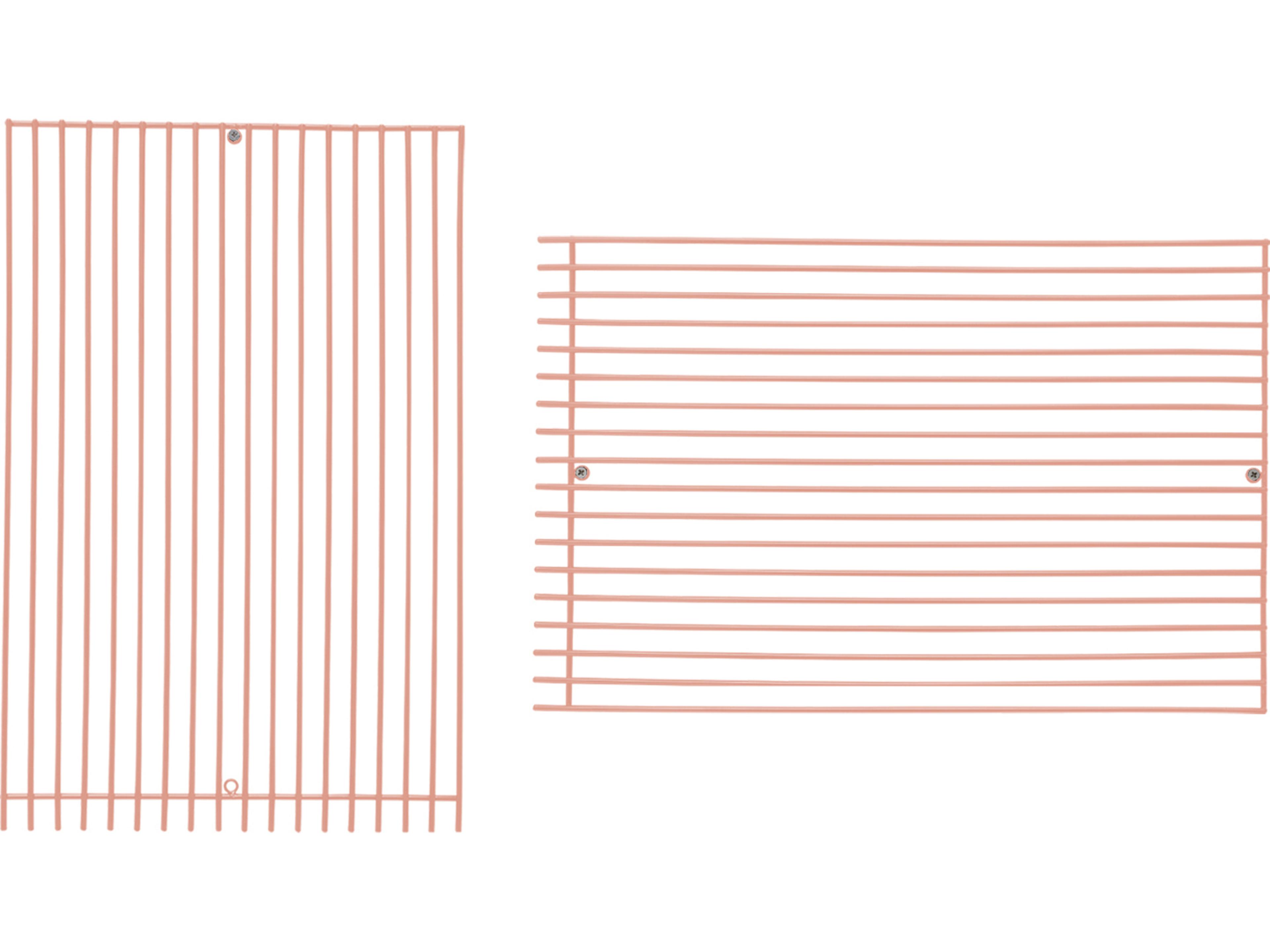 Bend Goods Outdoor Modular Galvanized Iron Pink 12'' Straight Art Wall Decor