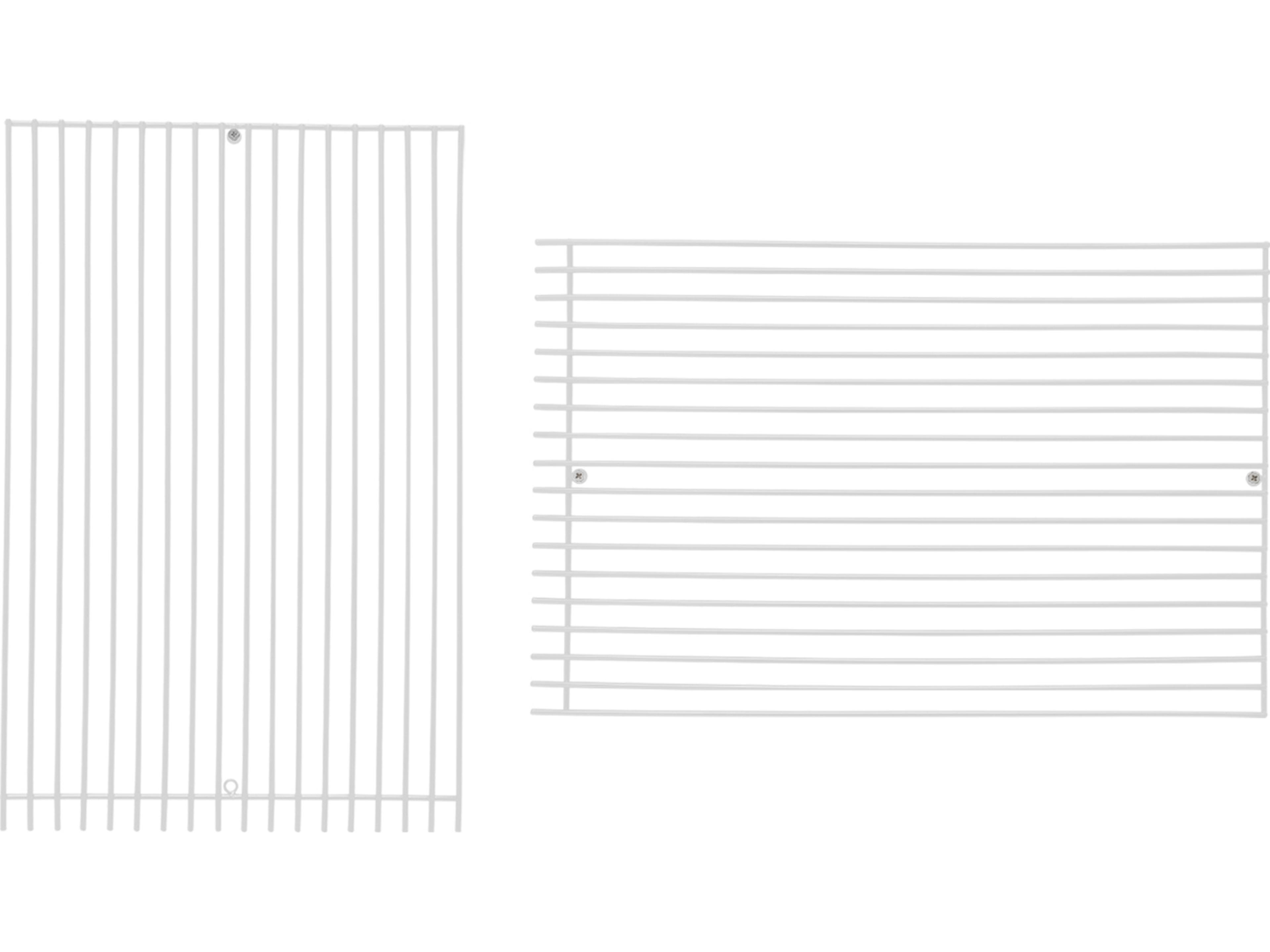 Bend Goods Outdoor Modular Galvanized Iron White 12'' Straight Art Wall Decor